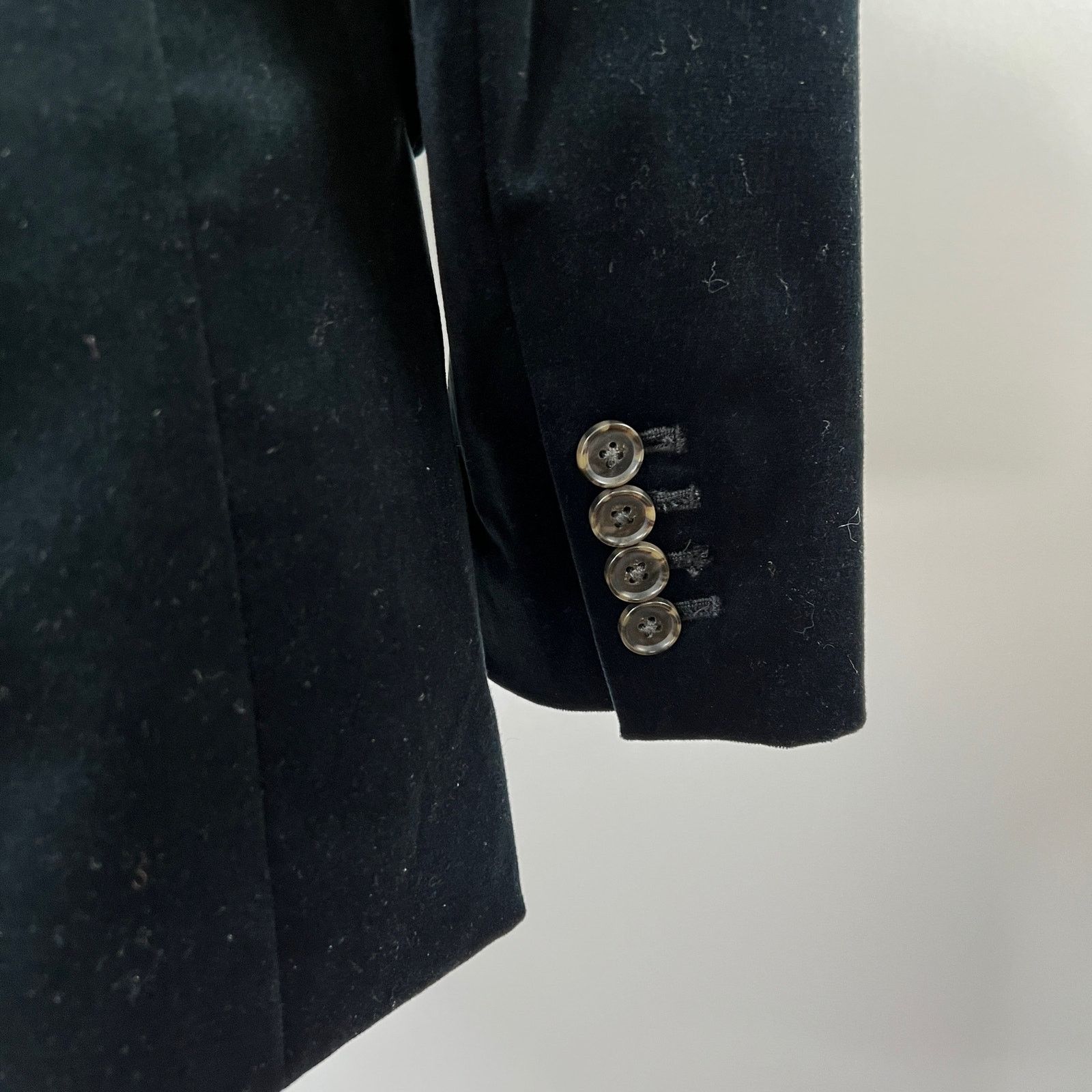 J.Crew J. Crew Willa Blazer Black Velvet BD005 Wednesday Addams Size XS / US 0-2 / IT 36-38 - 8 Thumbnail