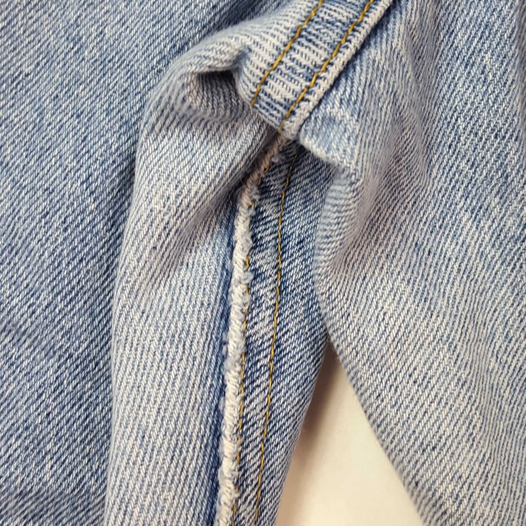 Lee VINTAGE 80s Lee Smiley Women's Size 10 Jeans Blue Denim 28x27 High Rise Relaxed Tapered 100% Cotton Pockets Smile Workwear Hippie Retro M Size 32" / US 10 / IT 46 - 7 Thumbnail