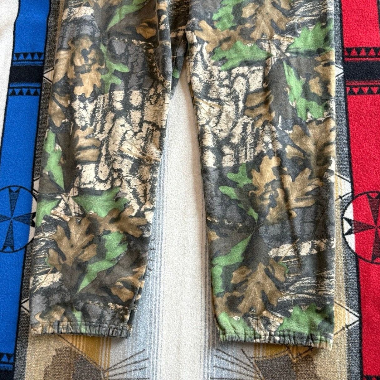 Jerzees VINTAGE Jerzees Sweatpants Camouflage 2XL Pants Mens Brown Camouflage 90s Grunge Skate Hunting Outdoor Size US 39 - 7 Thumbnail