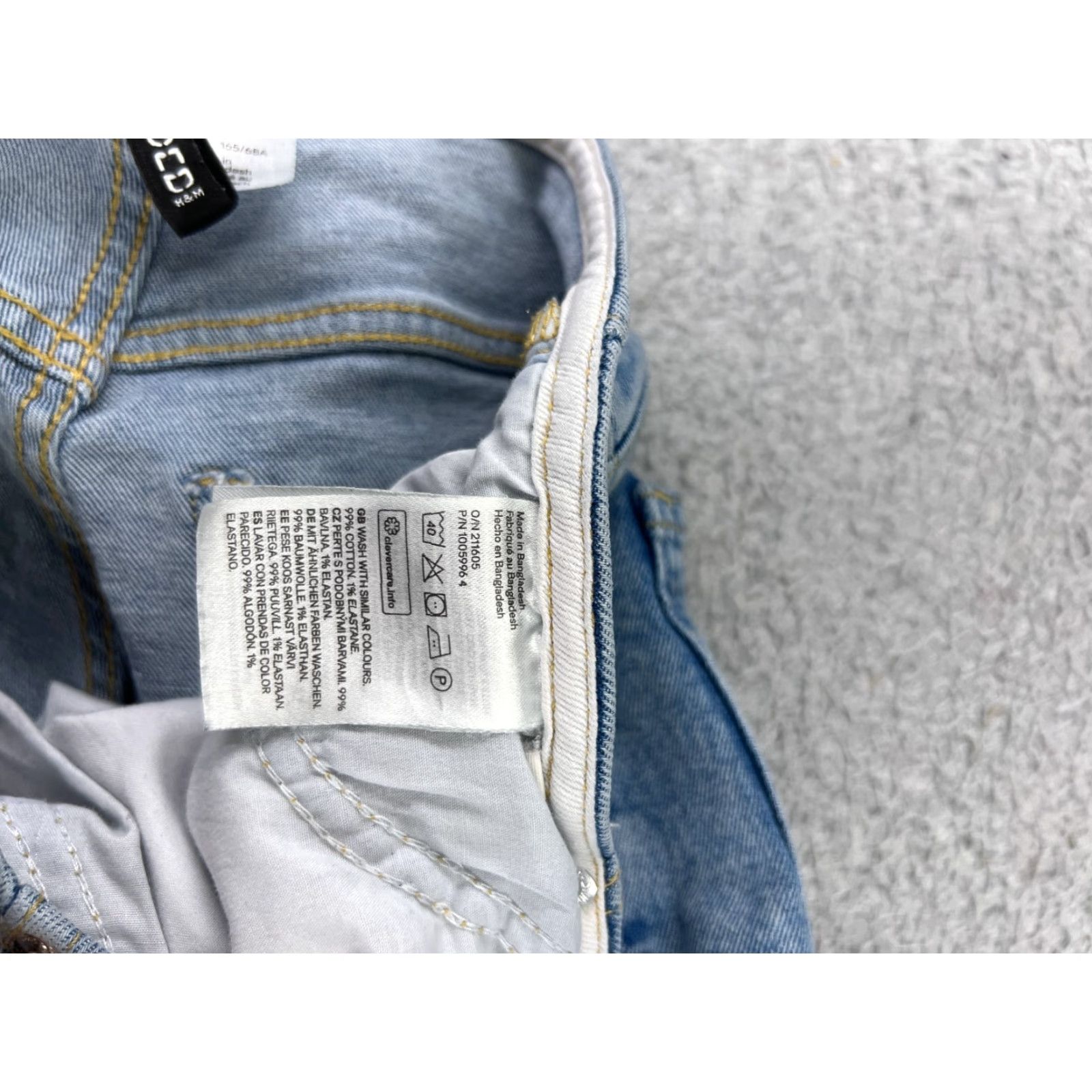 Denime Divided Jeans Womens 4 Bootcut Denim Blue Mid Rise 23 Inseam 31 Regular 5-Pocket Design Size 27" / US 4 / IT 40 - 4 Thumbnail
