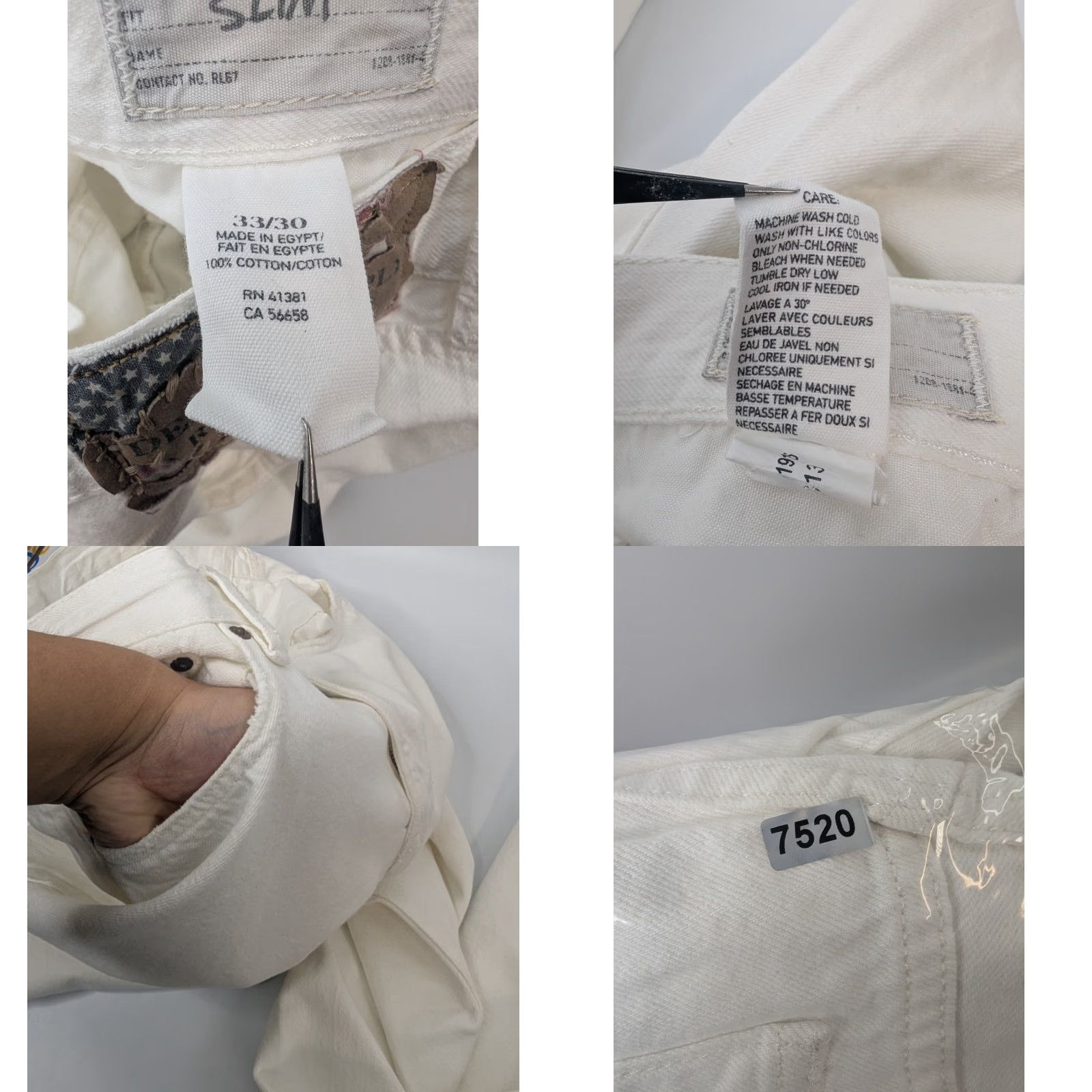 Ralph Lauren Ralph Lauren Denim Supply Slim Fit Jeans White Mens 33x30 Denim & Supply Slim Fit Jeans Men White 90s City Logo Preppy Pockets Size US XS / EU 42 / 0 - 9 Thumbnail
