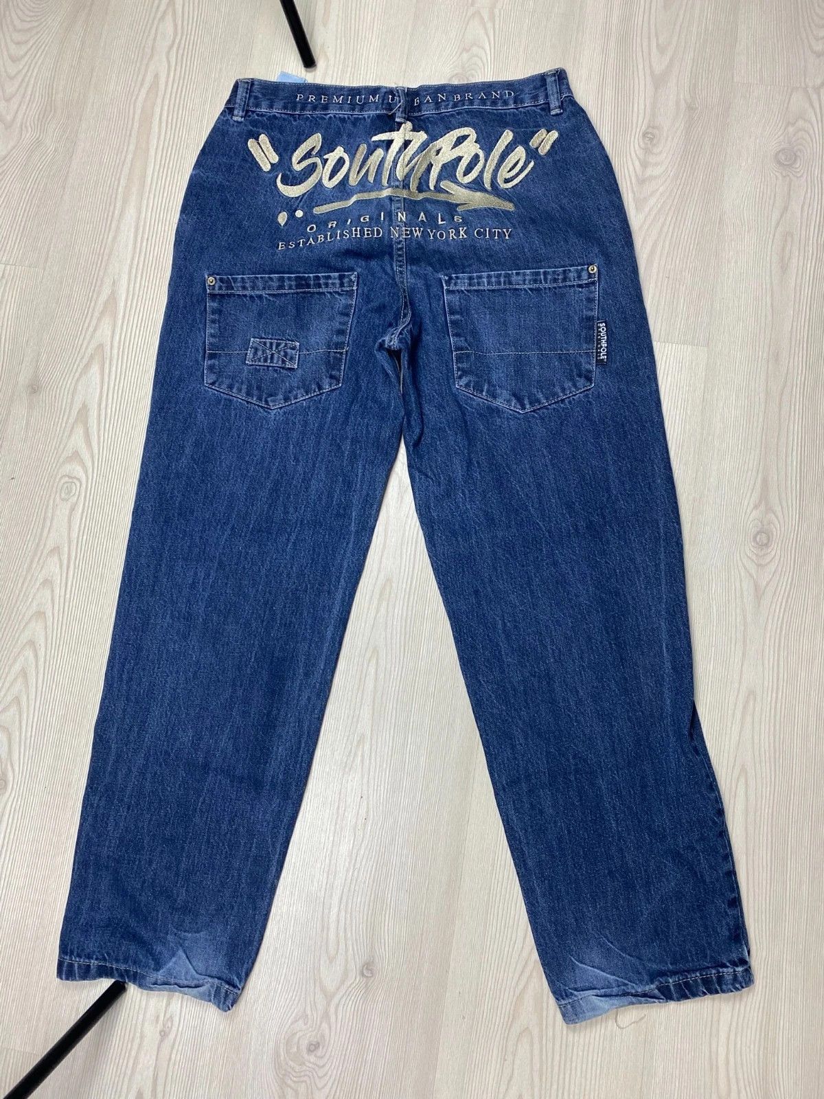 Southpole Vintage South Pole Jeans 90s Baggy Denim Pants Streetwear Size US 32 / EU 48 - 5 Thumbnail
