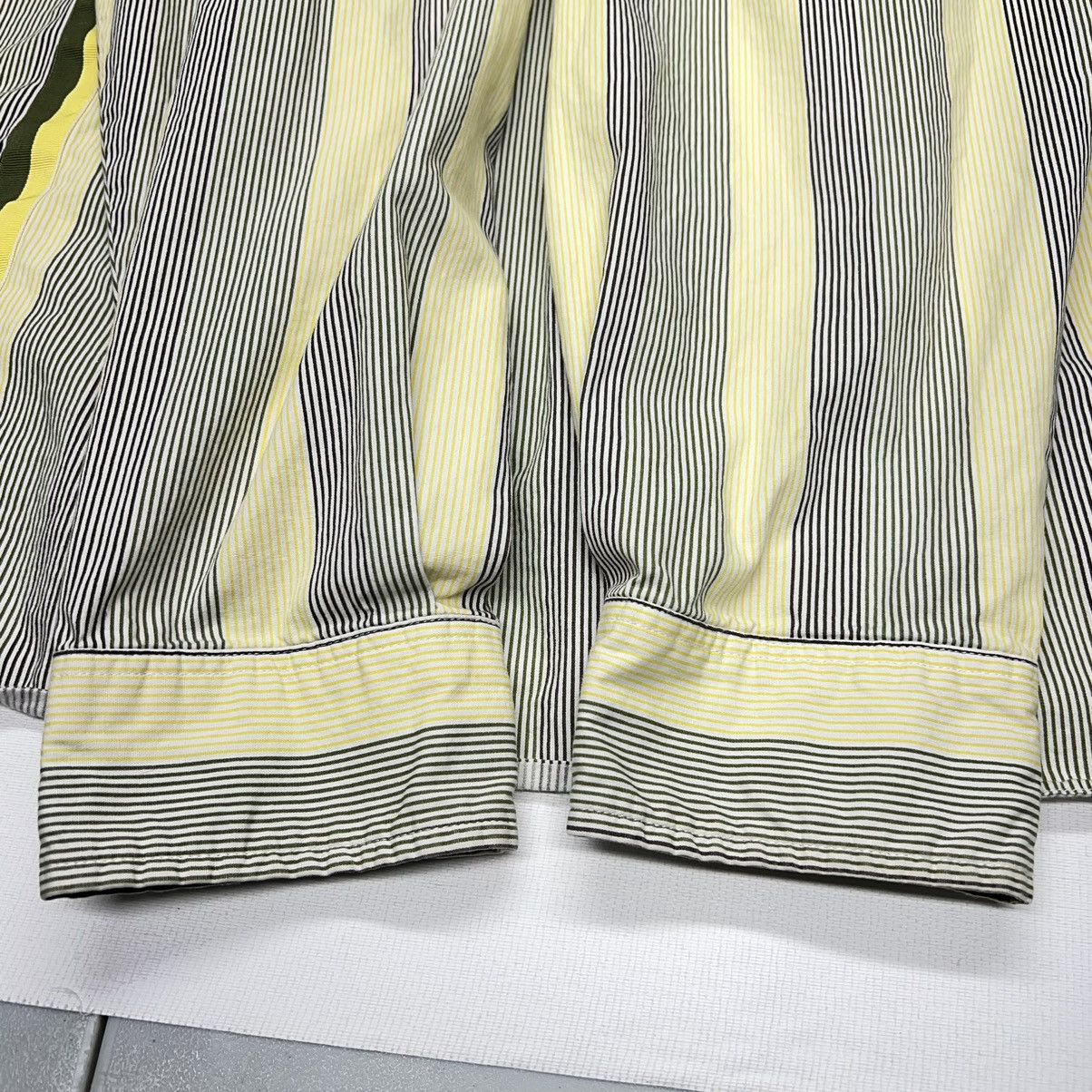 Akademiks Akademiks Button Shirt Striped Yellow Collared Pocket Y2K Size US XL / EU 56 / 4 - 20 Thumbnail