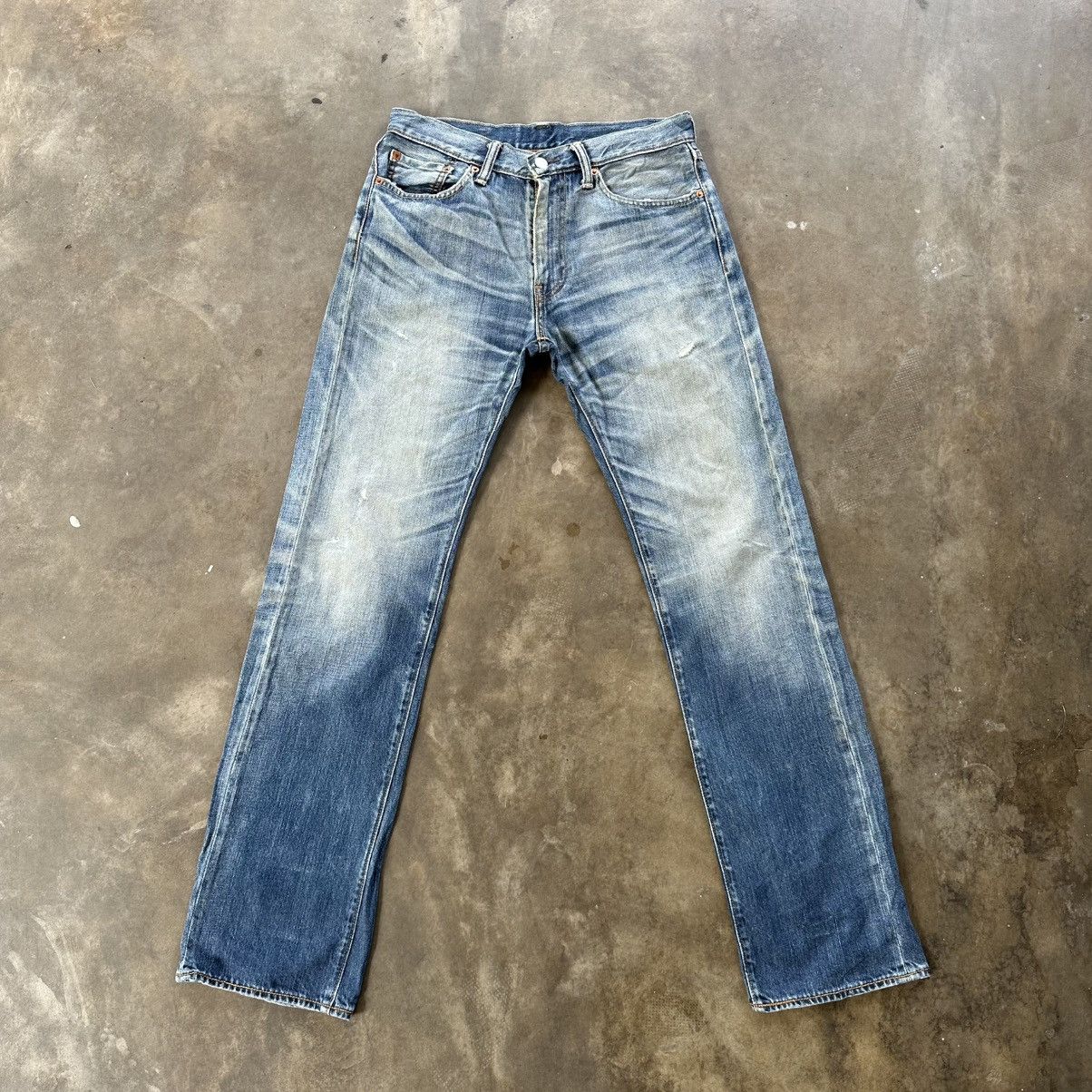 Japanese Brand Vintage Levi’s 505 Faded Distressed Denim Jean Pant W30 Size US 30 / EU 46 - 1 Thumbnail