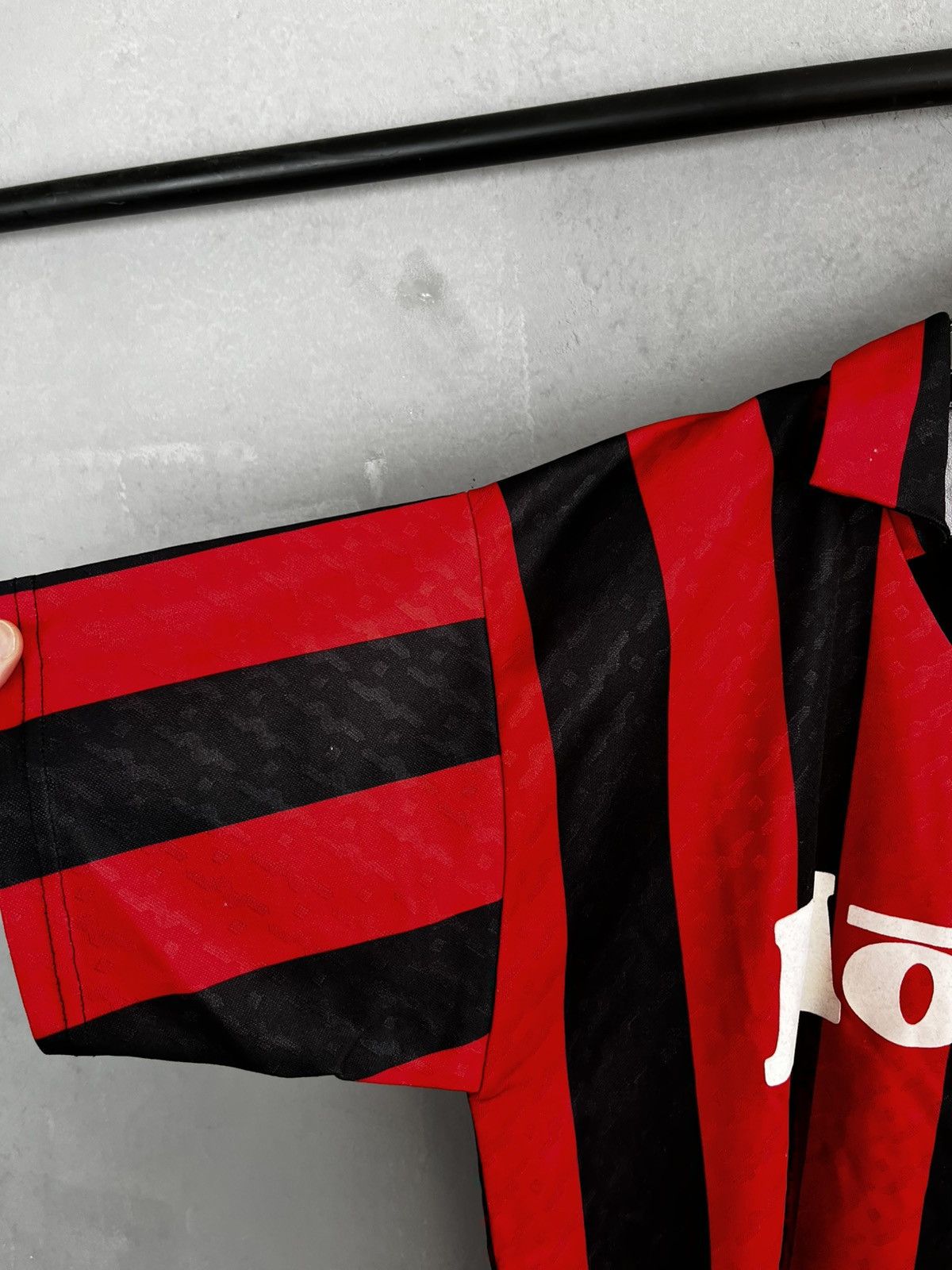 Vintage AC Milan Jersey vintage 90s football Soccer retro replica Size US XL / EU 56 / 4 - 5 Thumbnail
