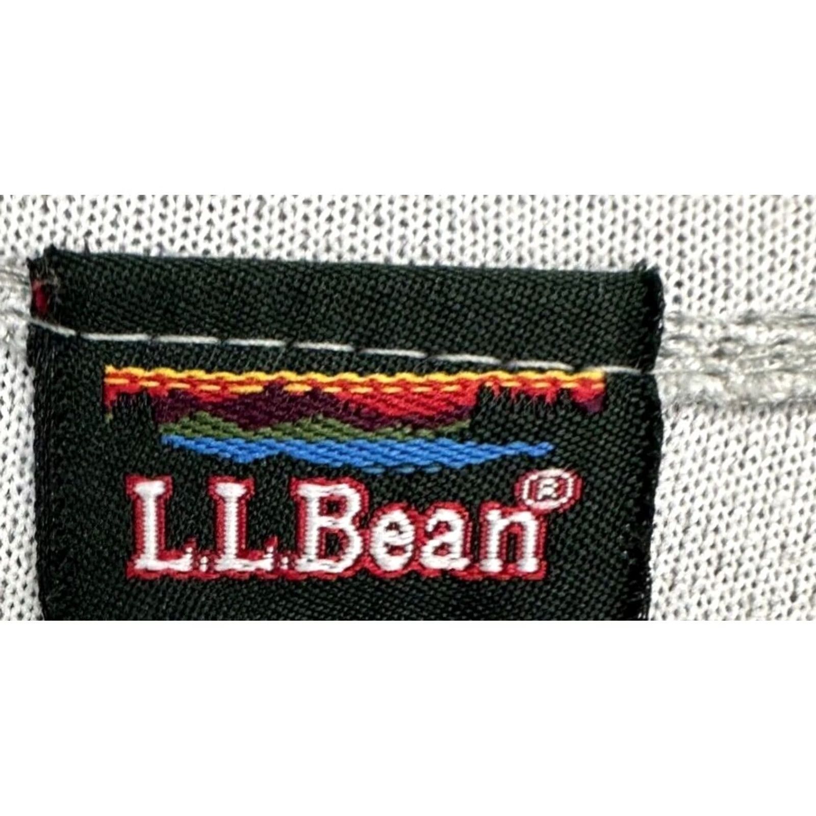 Vintage L.L. Bean Sweater Pullover Half Zip Mock Neck Long Sleeve Mens Adult Large Grey 1/2 Zip Pullover Outdoor Walking Winter Size US L / EU 52-54 / 3 - 5 Thumbnail