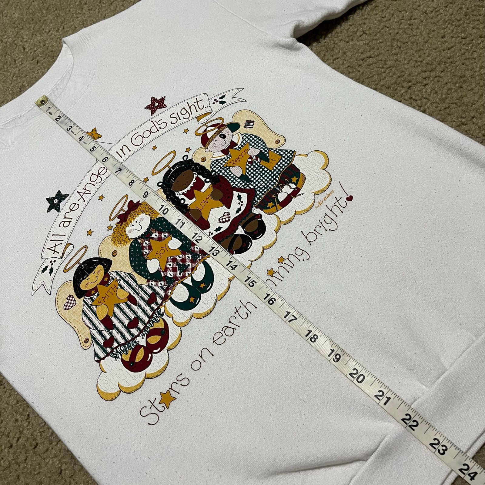 Jerzees Vintage 90s All Are Angels in Gods Sight Graphic Crewneck Size US M / EU 48-50 / 2 - 4 Thumbnail
