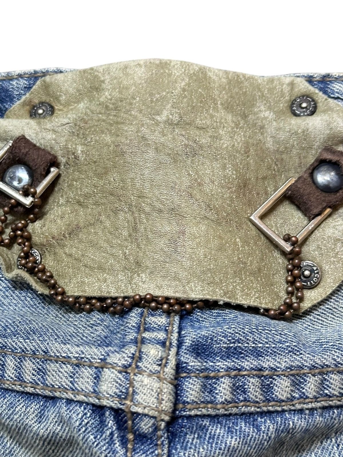 4GSELLER Vintage Alcott Paratrooper Airbone Personal Studded Denim Size US 33 - 10 Thumbnail