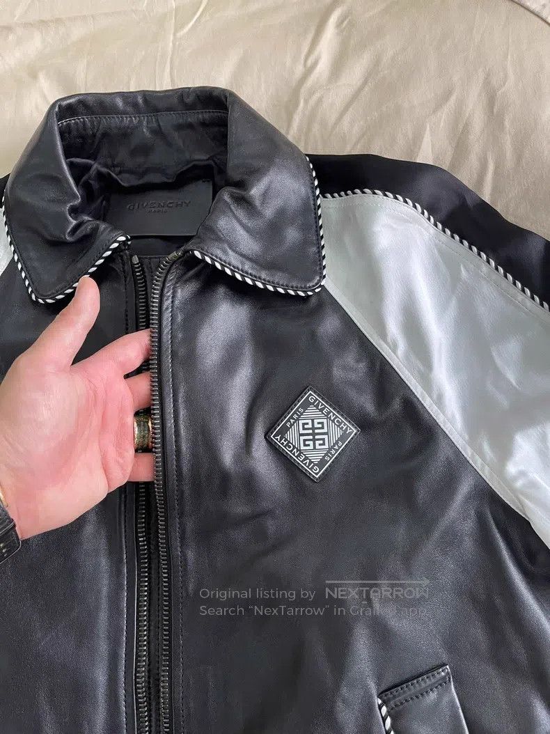 Givenchy Givenchy Leather Jacket (Size 52, Chest 114, Length 66) Size US XL / EU 56 / 4 - 2 Thumbnail