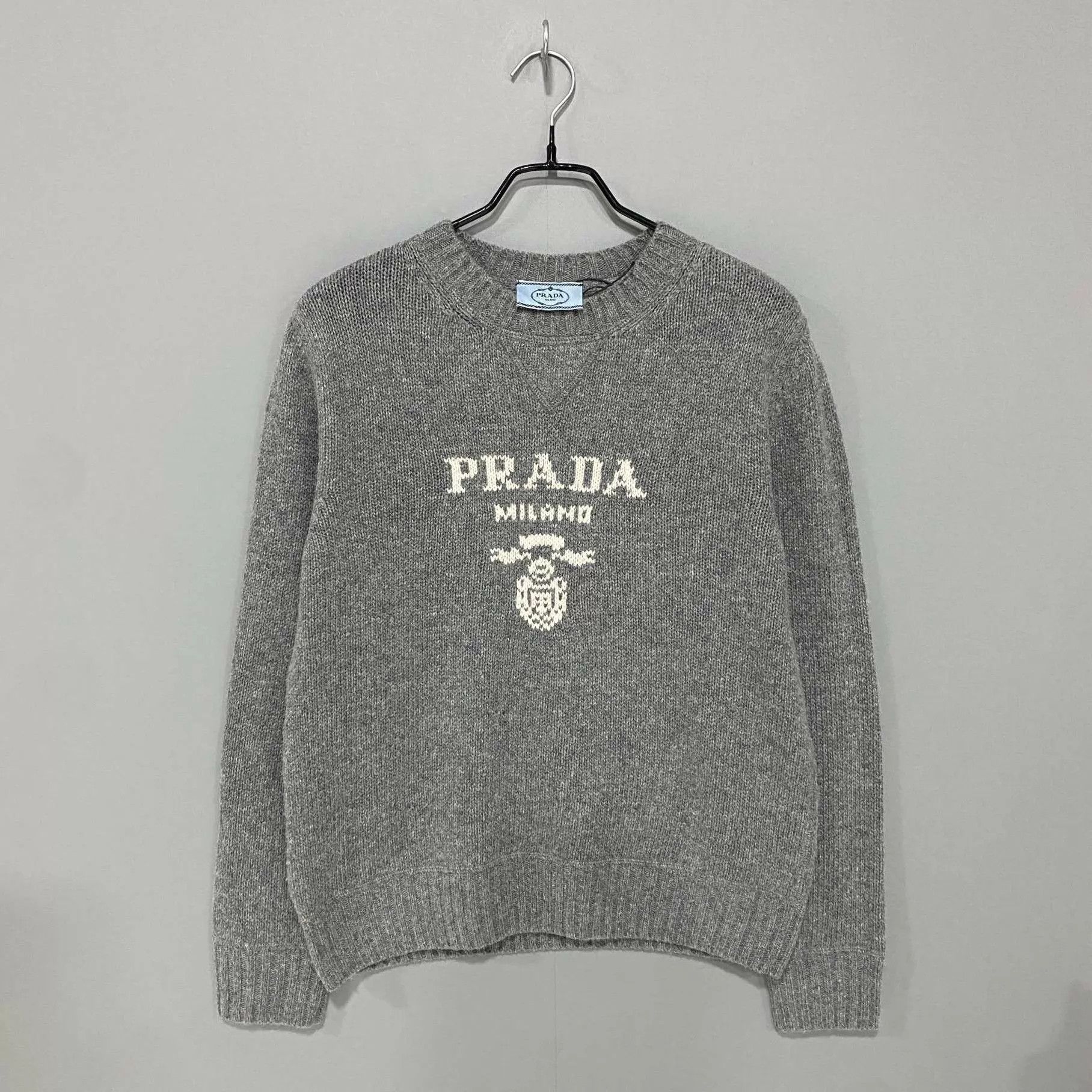 Prada PRADA Slogan Logo Crewneck Sweater 38 Size XS / US 0-2 / IT 36-38 - 1 Thumbnail