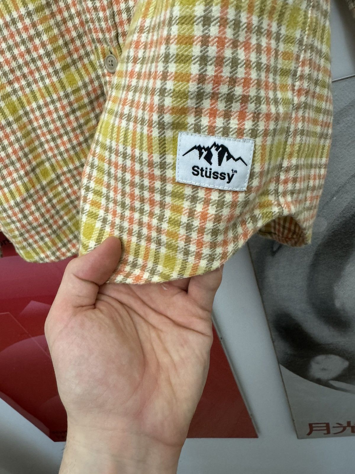 Stussy Rare Stussy Yellow Flannel Button Up Shirt Streetwear Hype Size US S / EU 44-46 / 1 - 3 Thumbnail