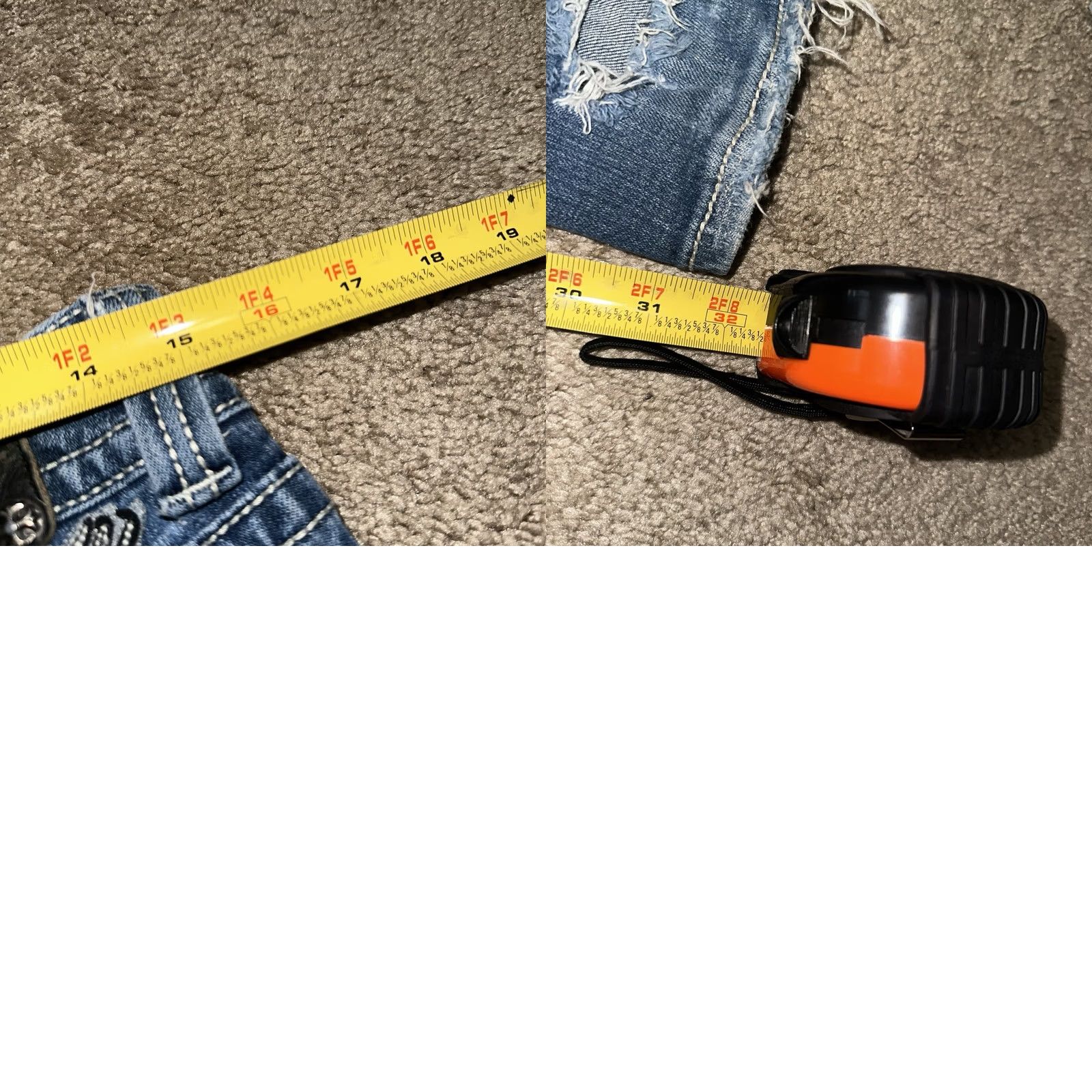 Miss Me VINTAGE Miss Me Jeans 30x32 Bootcut Denim Blue Miss Me Jeans Bootcut Jeans Womens 30x32 Grunge Rhinestone Cowboy 2000s Size 30" / US 8 / IT 44 - 8 Thumbnail