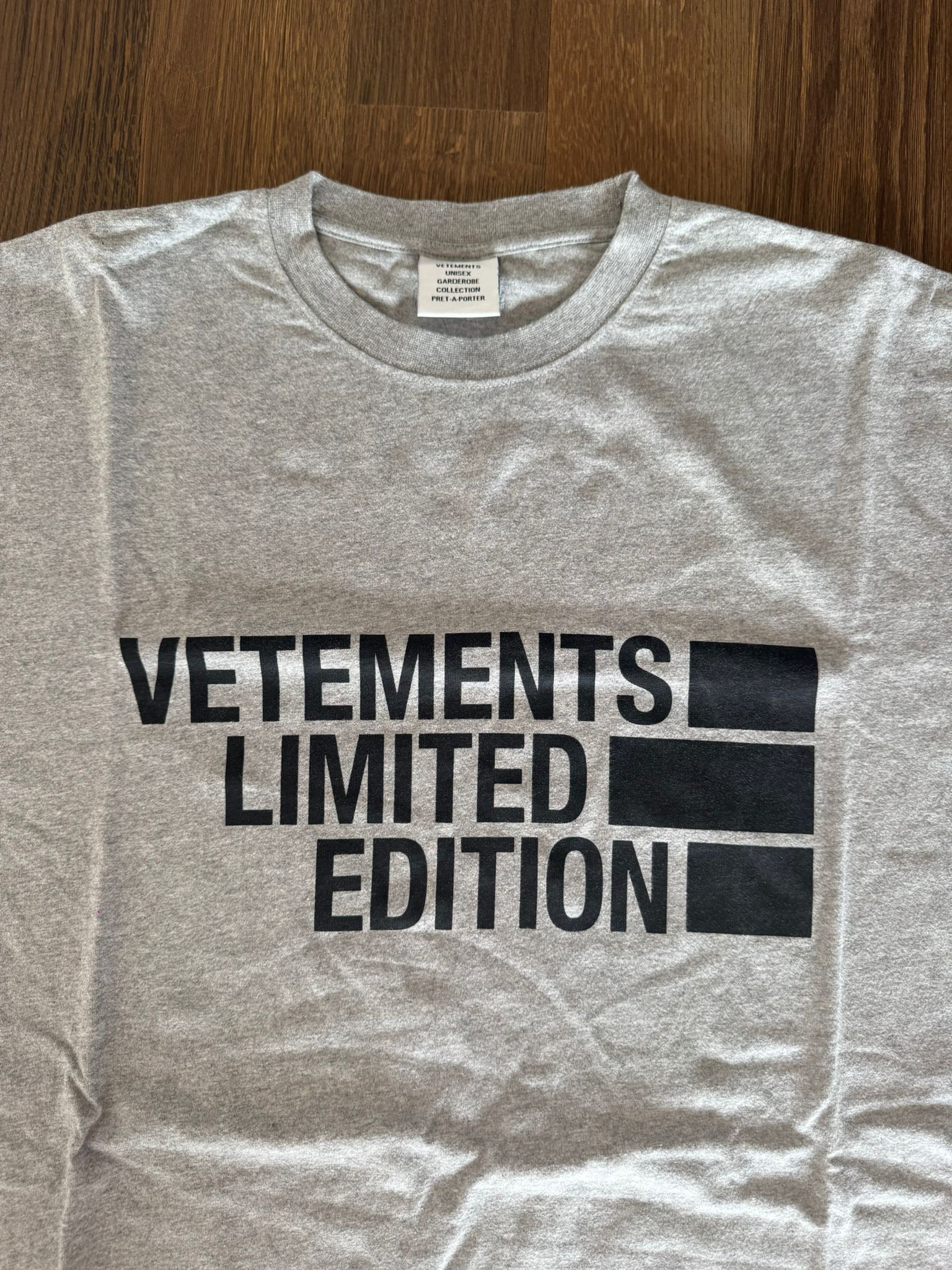 Vetements Vetements Limited Edition Gray Unisex T-Shirt Size US XL / EU 56 / 4 - 2 Thumbnail