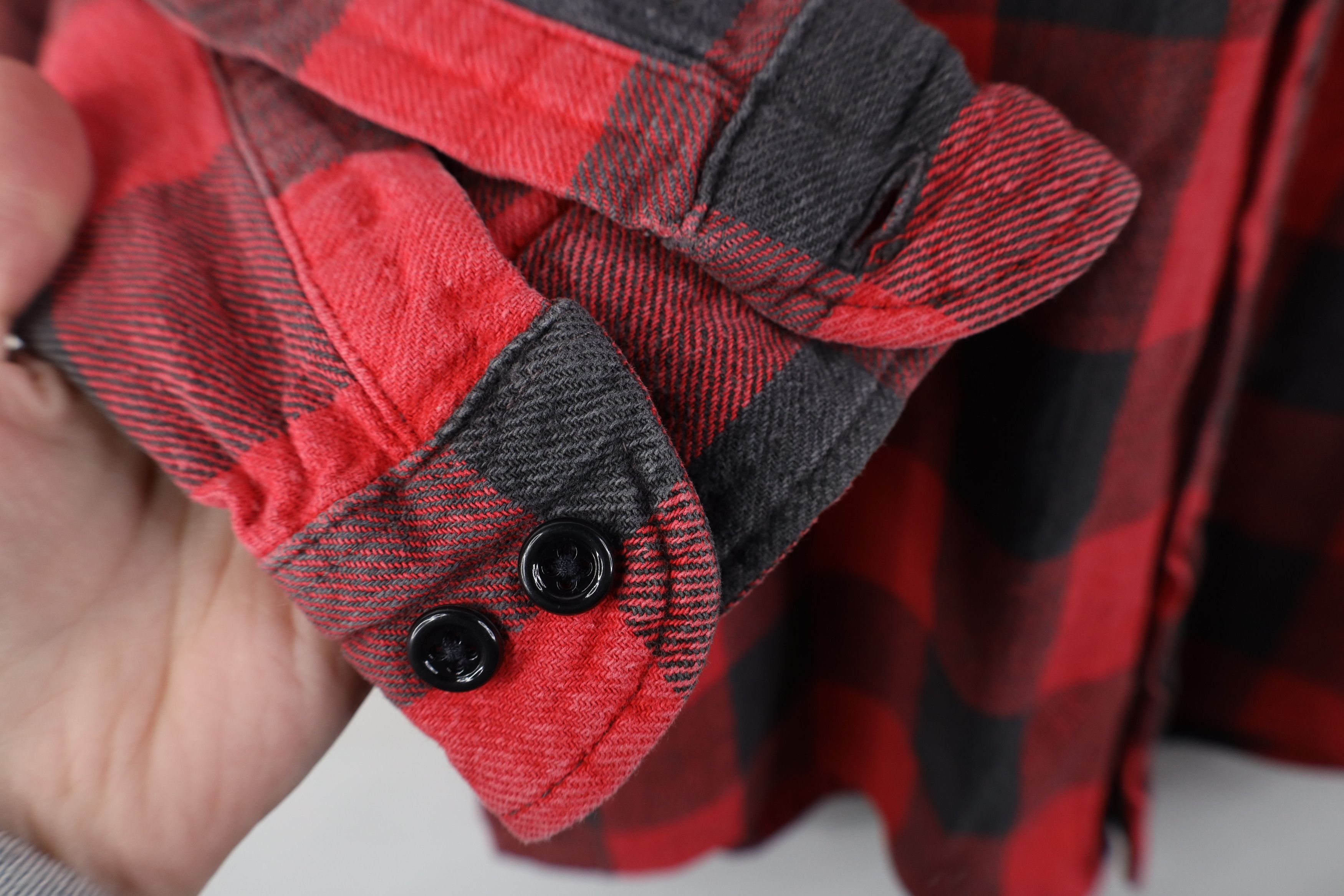Vintage Vintage 90s Streetwear Heavy Flannel Button Shirt Plaid Size US L / EU 52-54 / 3 - 5 Thumbnail