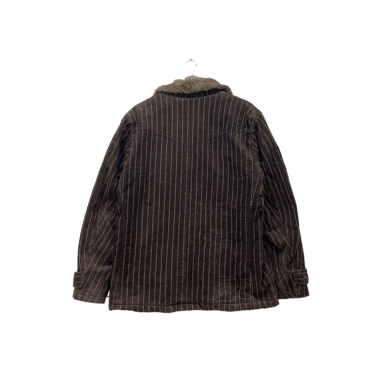 Rockmount Ranch Wear Carters Corduroy Shearling Jacket Western Stripe Jacket Size US L / EU 52-54 / 3 - 3 Thumbnail