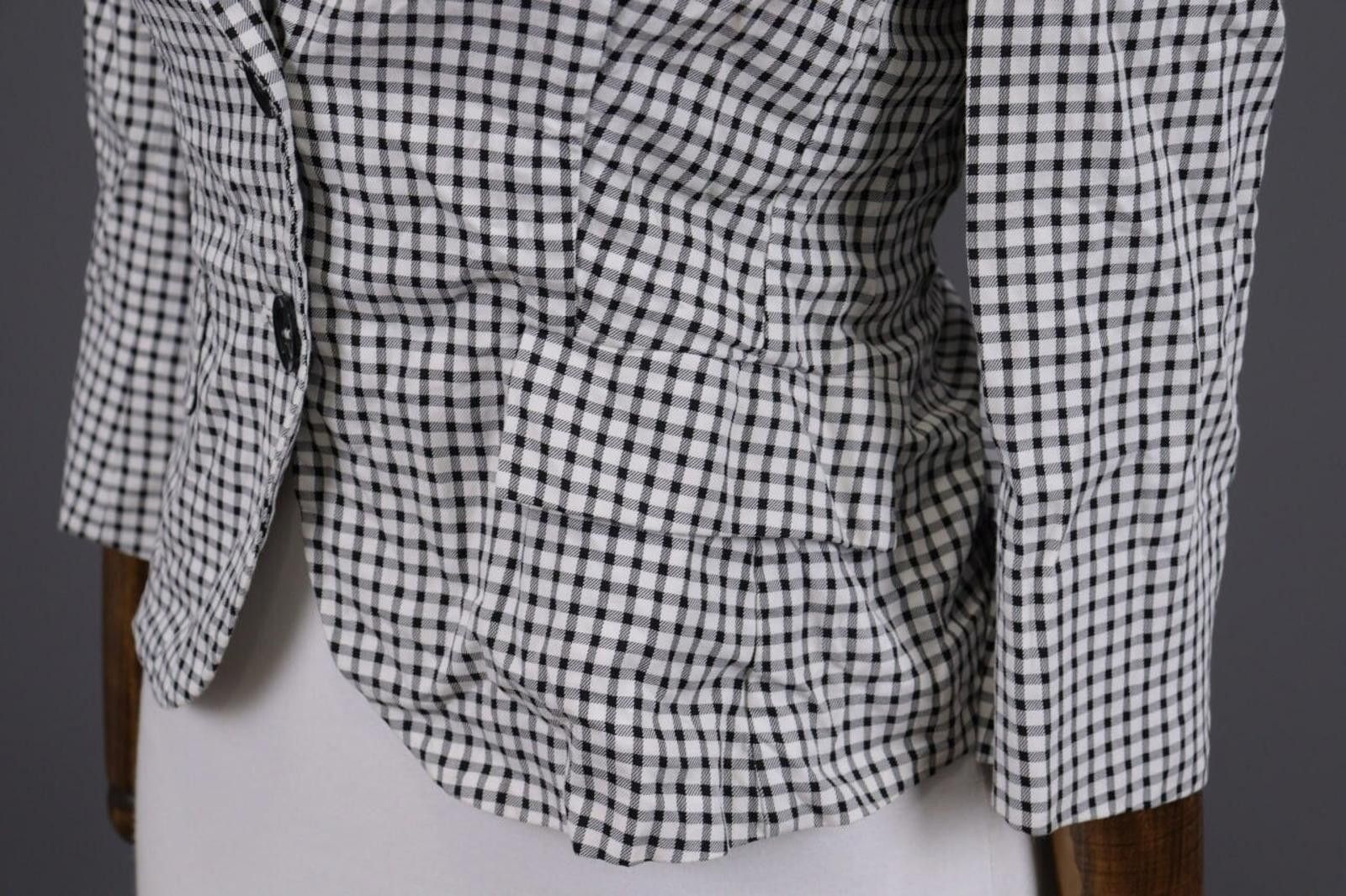 Designer Max Mara White & Black Blazer Jacket Size I 40 / USA 6 Size M / US 6-8 / IT 42-44 - 8 Thumbnail