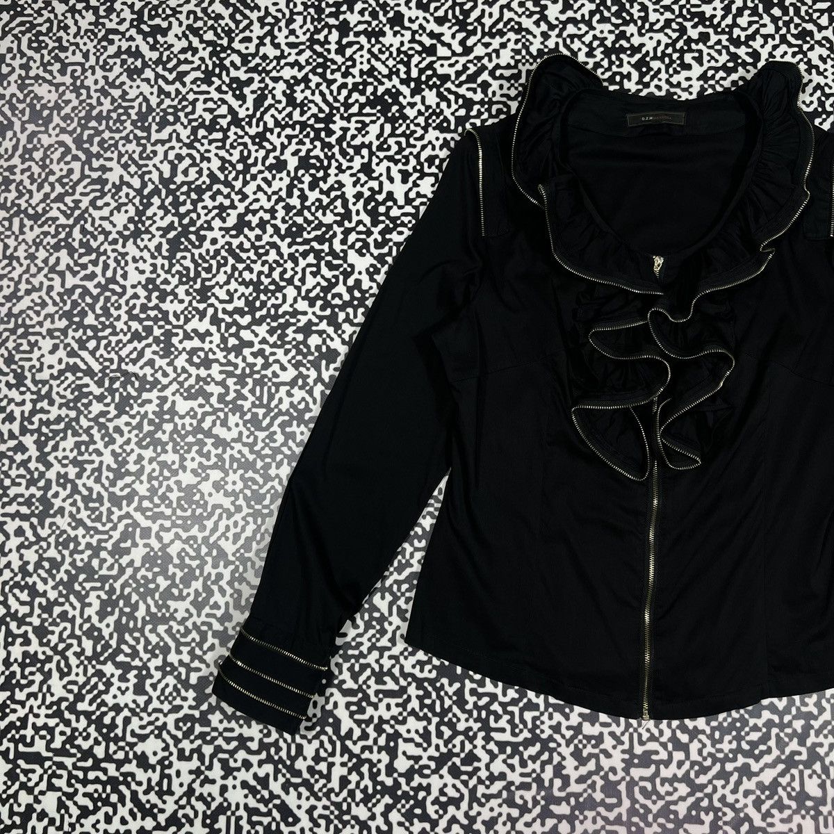Japanese Brand Vintage Y2K Japanese Zip Asymmetrical Style Blouses Shirt Size M / US 6-8 / IT 42-44 - 4 Thumbnail