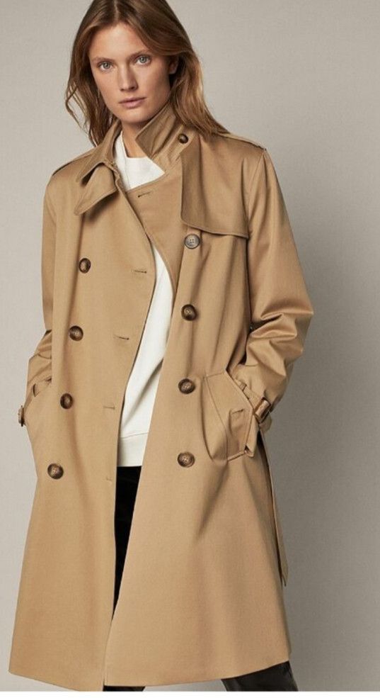 Massimo Dutti Massimo Dutti Women’s Trench Coat With Belt Brown Size M Size M / US 6-8 / IT 42-44 - 22 Thumbnail