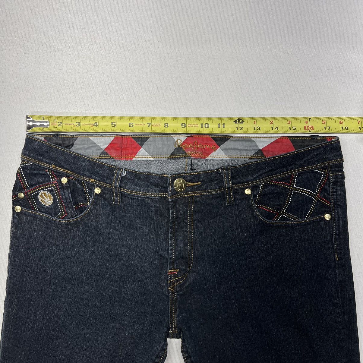 Pepe Jeans × Vintage VTG Pepe Jeans Blue Flared Bootcut London Pocket Patch Y2K Size 34" / US 12 / IT 48 - 22 Thumbnail