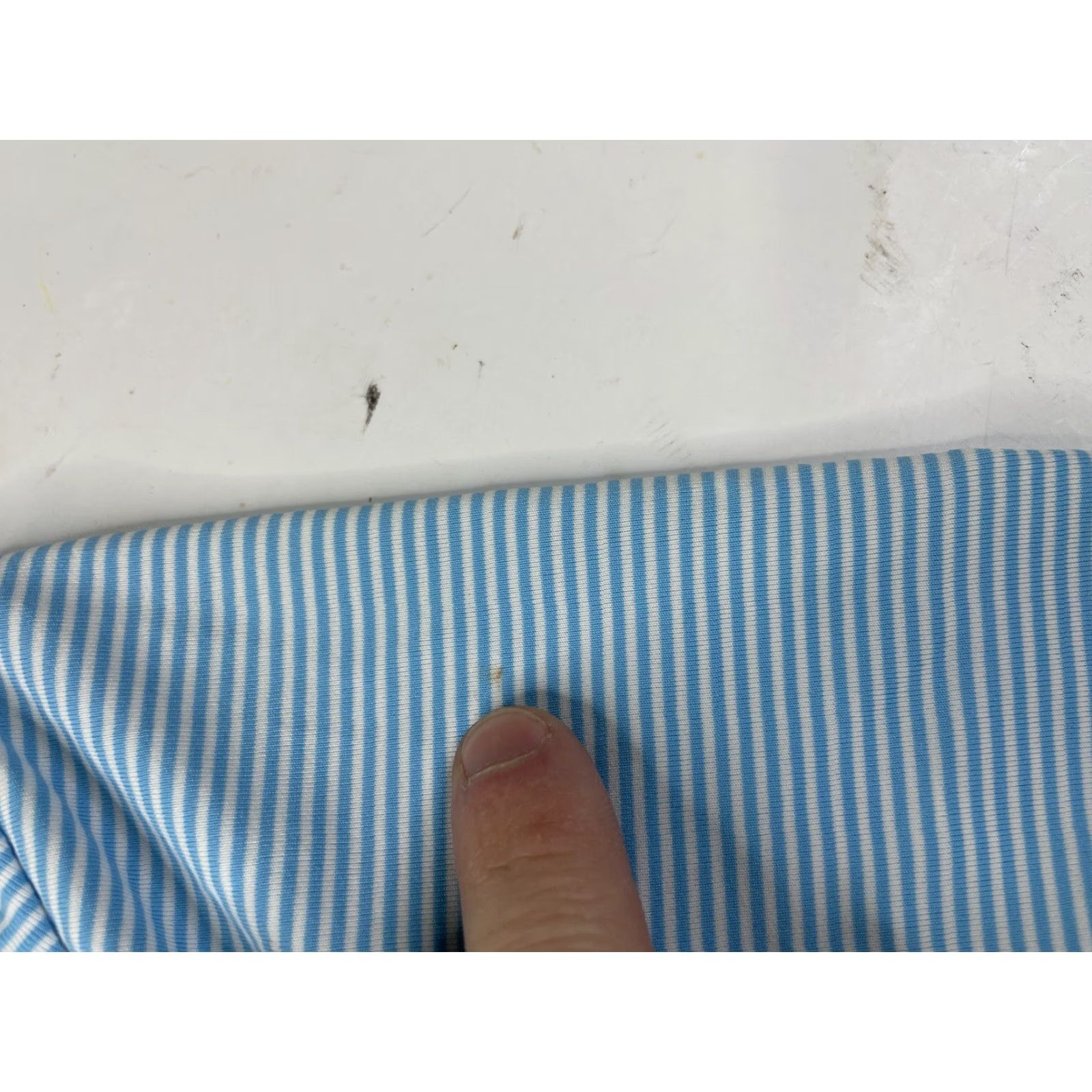 Vintage Greyson Polo Shirt Mens Large Performance Striped Stretch Ridgewood CC Shirt Men L Blue Polo Shirt Golf Breathable Lightweight Stretch Size US L / EU 52-54 / 3 - 7 Thumbnail