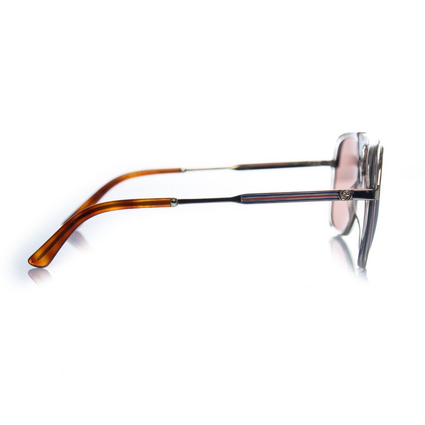 Gucci Gucci, transparent and gold aviator Size ONE SIZE - 2 Thumbnail