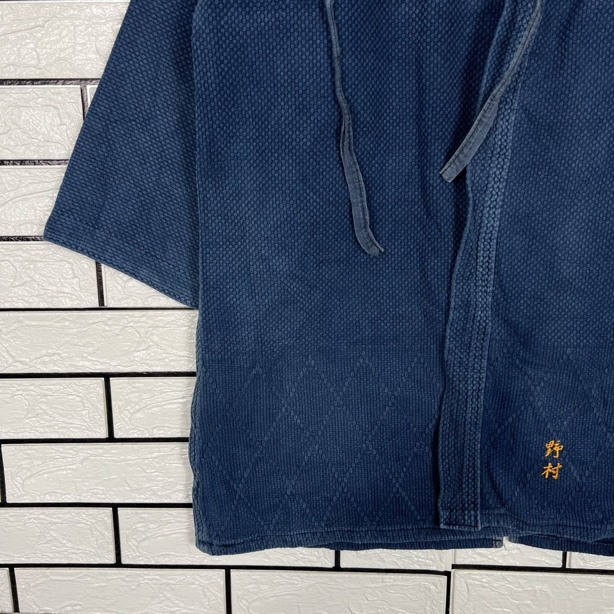 Japanese Brand Vintage Blue Indigo Sashiko Thick Weave Kimono #4113-C187 Size US XL / EU 56 / 4 - 5 Thumbnail