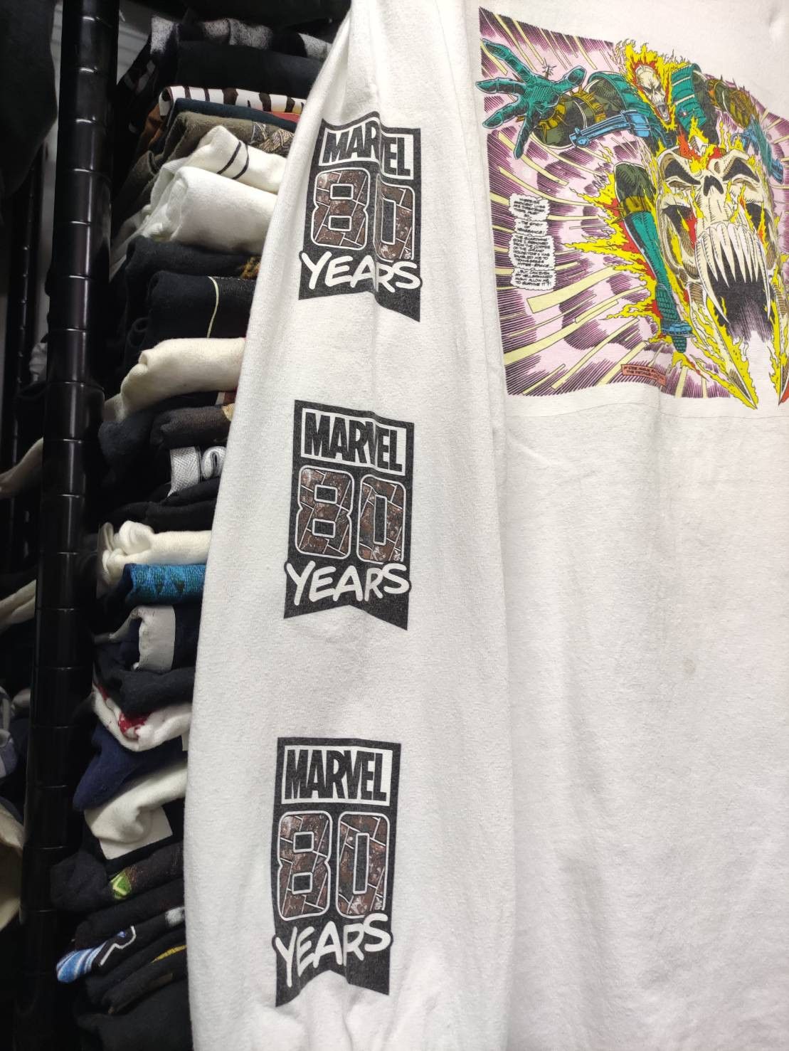 DC Comics Marvel Celebrating 80 Years x Neff " Ghost Rider " T-Shirt Size US XL / EU 56 / 4 - 5 Thumbnail
