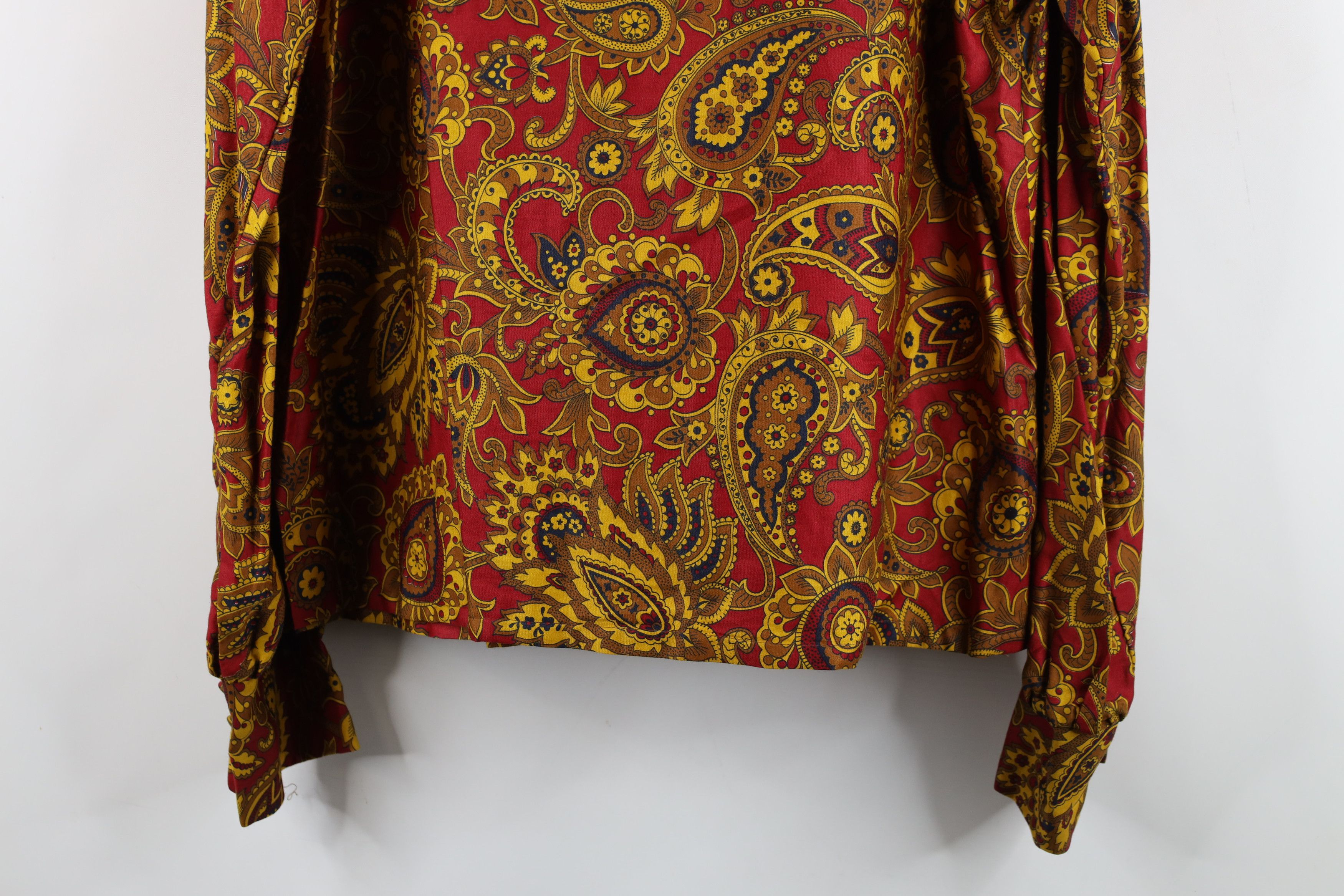Vintage Vintage 40s 50s Streetwear Paisley Dagger Collar Polo Shirt Size US XL / EU 56 / 4 - 12 Thumbnail