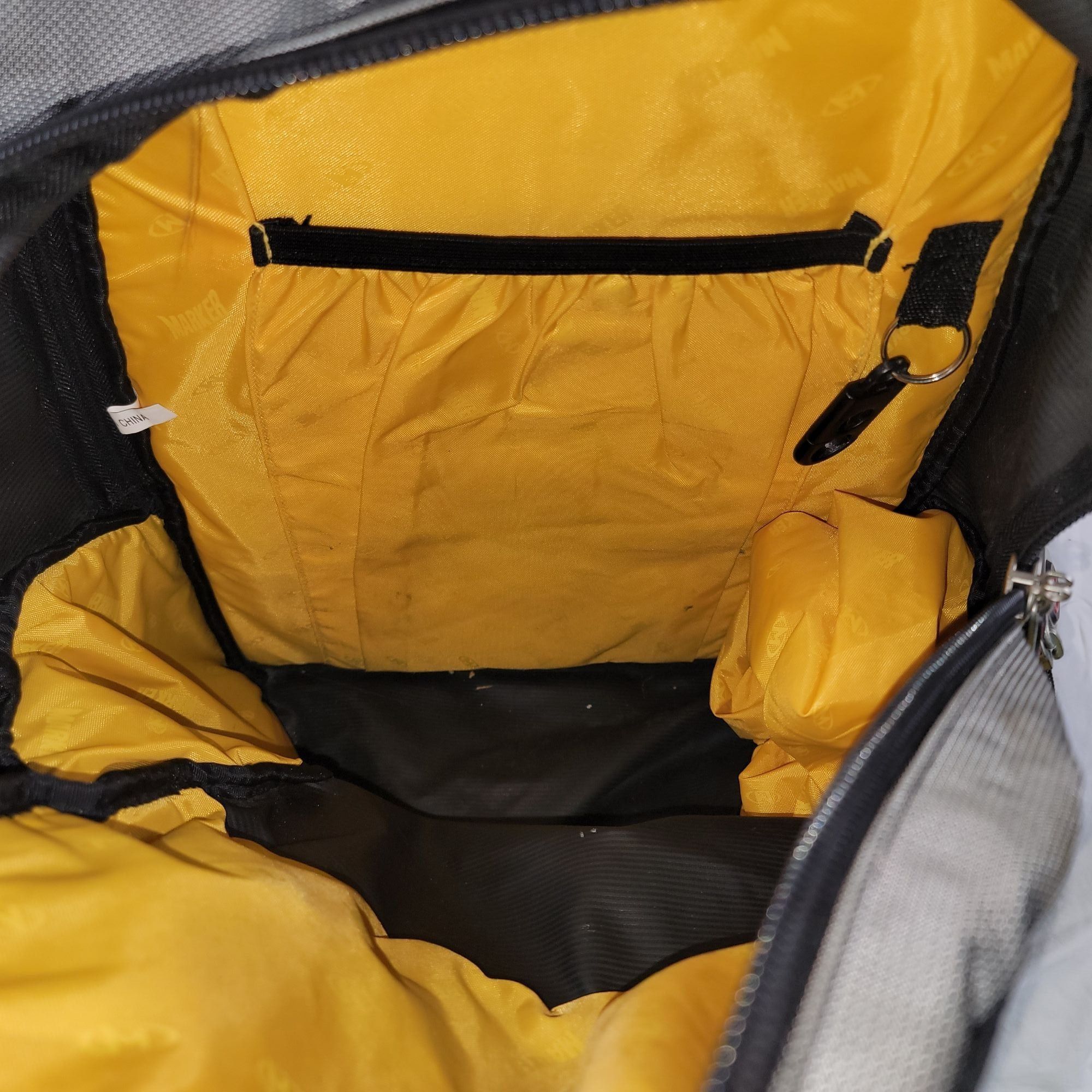 Other Marker Backpack Gray Yellow Hiking Camping Padded Straps Bac Size ONE SIZE - 7 Thumbnail