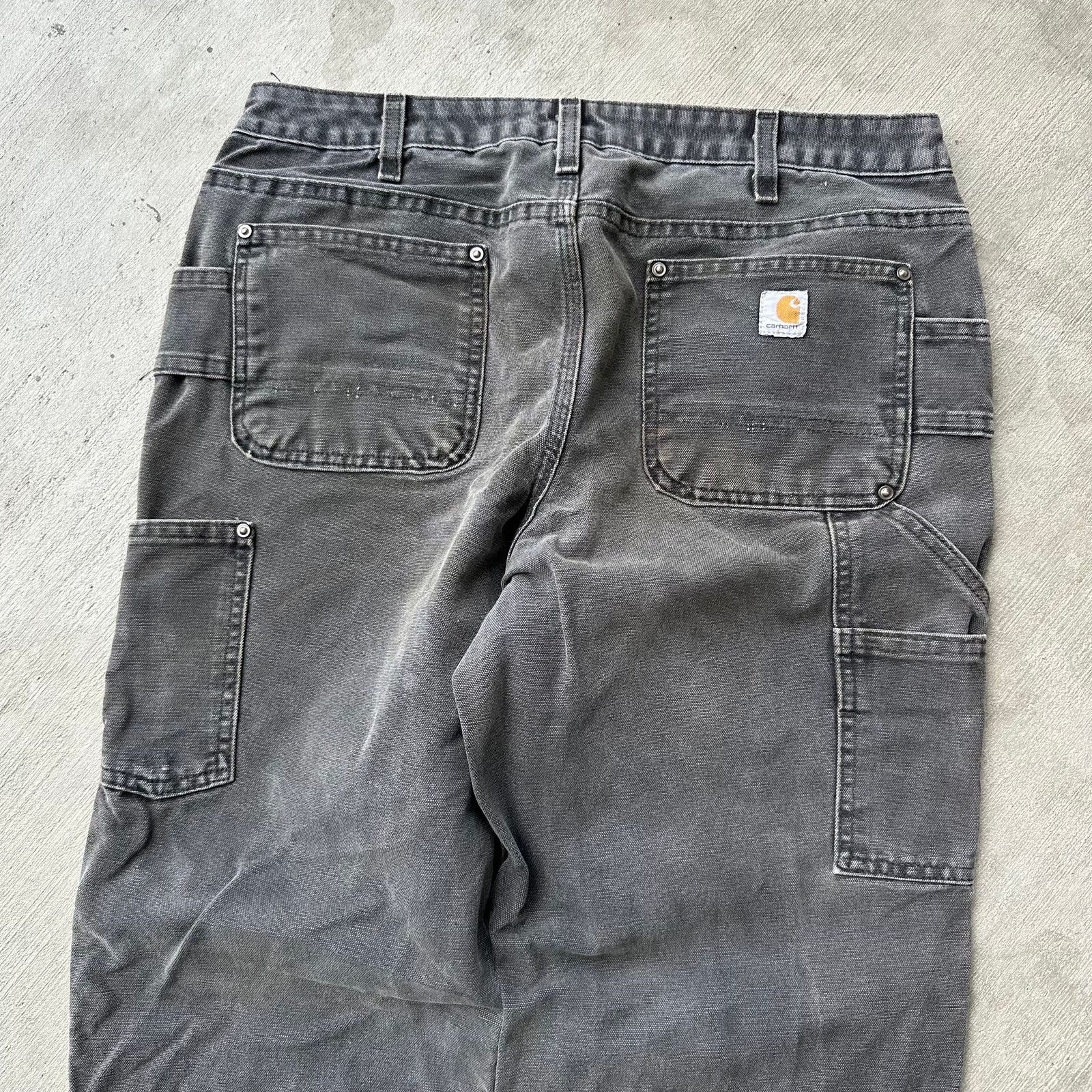 Carhartt × Vintage Carhartt WOMENS black double knee work wear carpenter pants Size US 33 - 6 Thumbnail