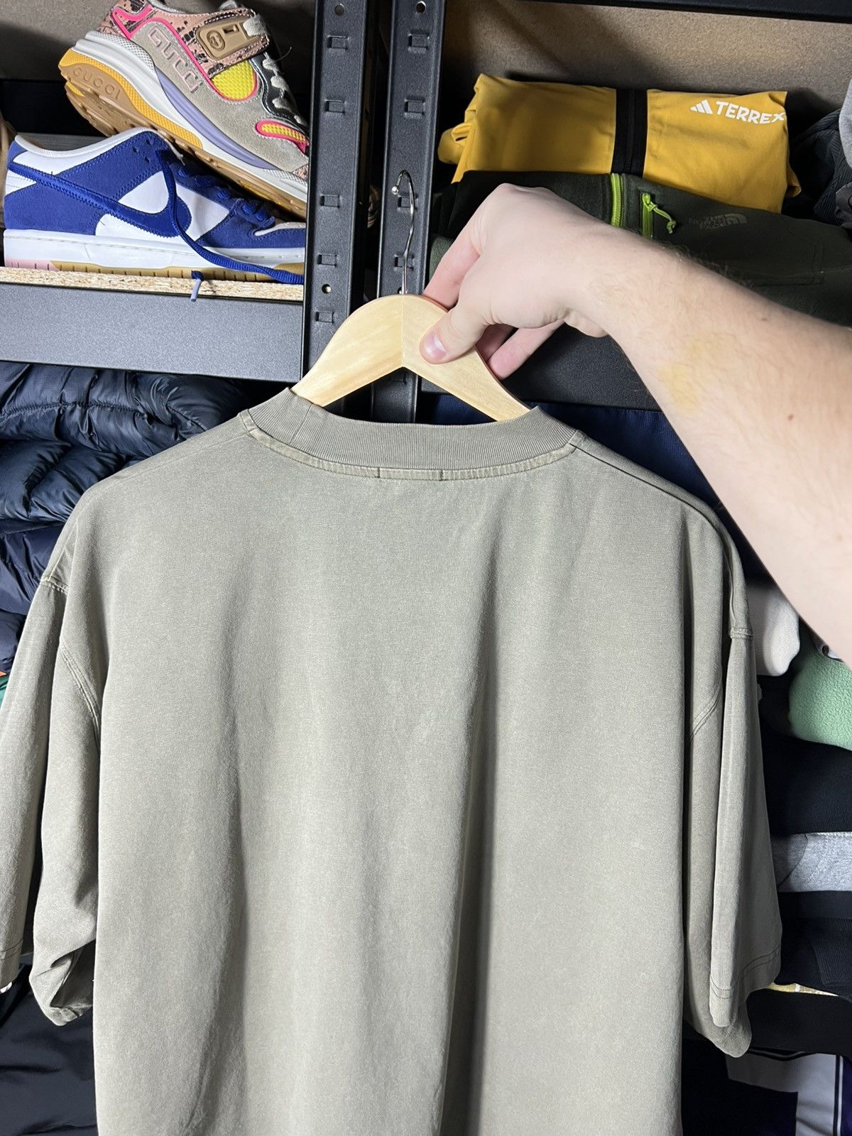Lacoste Lacoste Loose Fit Embroidered Logo T‑Shirt Khaki Green Y2K Size US XL / EU 56 / 4 - 16 Thumbnail