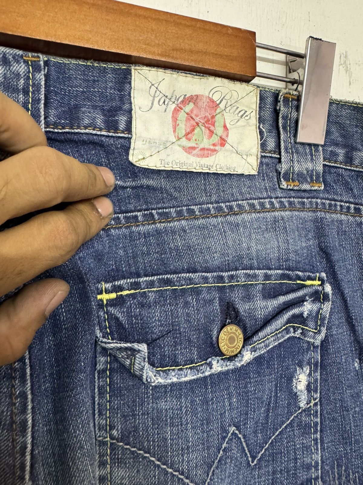 Japan Rags × Japanese Brand × Vintage Japan Rags patchwork sunfaded denim Size US 36 / EU 52 - 8 Thumbnail