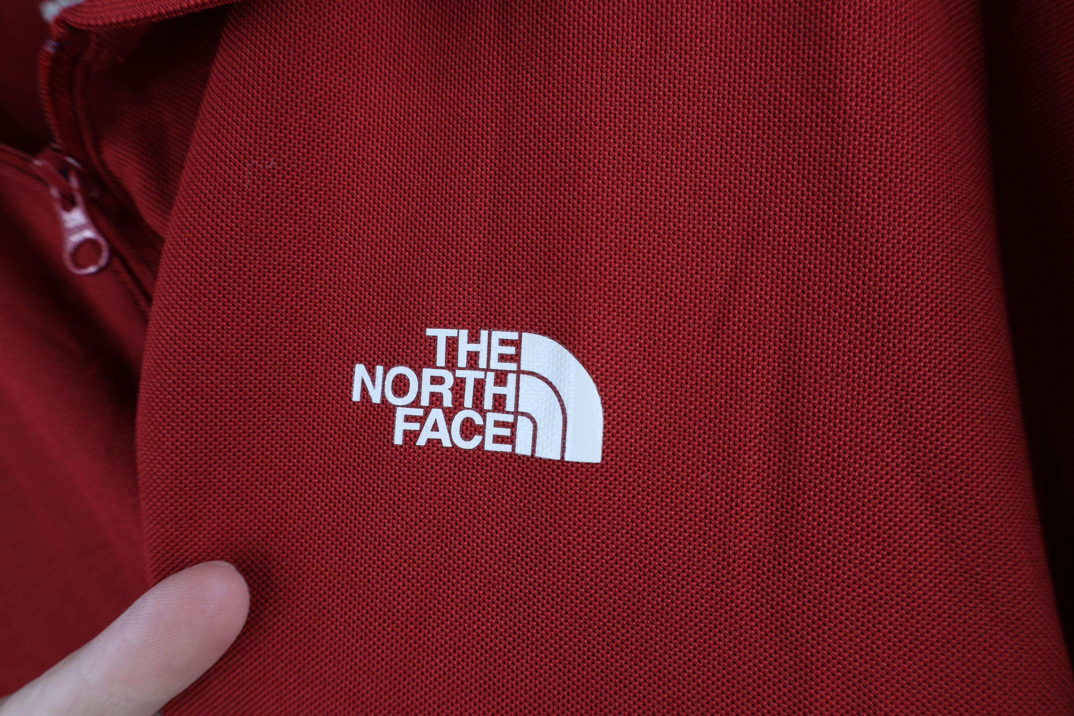 The North Face × Vintage Vintage The North Face Half Zip Collared Polo Shirt Red Size US XL / EU 56 / 4 - 4 Thumbnail