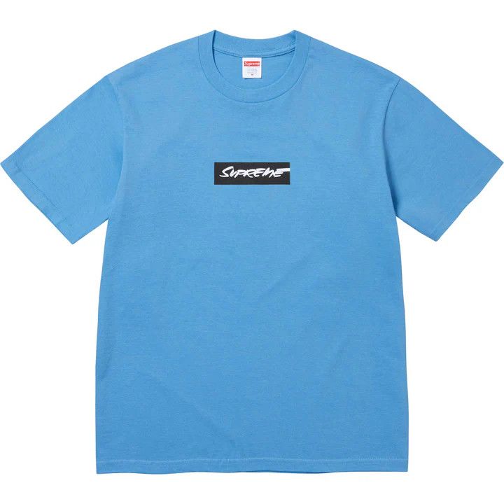 image of Supreme Futura Box Logo Tee Bright Blue arge, Men's (Size 2XL)