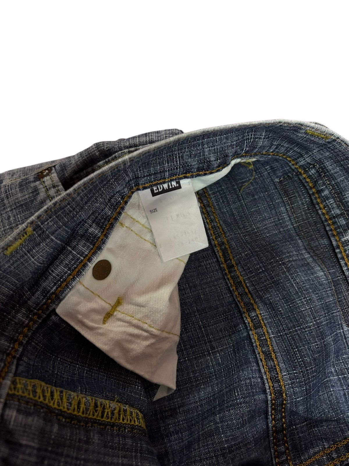 Edwin × Self Edge × Vintage 90s Vintage Edwin 505D Selvedge Orange Tag Jeans Size US 30 / EU 46 - 8 Thumbnail