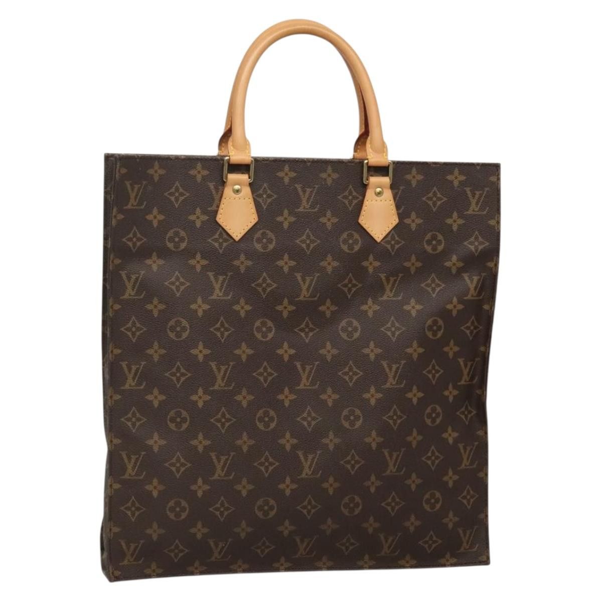 Louis Vuitton LOUIS VUITTON Monogram Sac Plat Hand Bag M51140 Size ONE SIZE - 1 Thumbnail