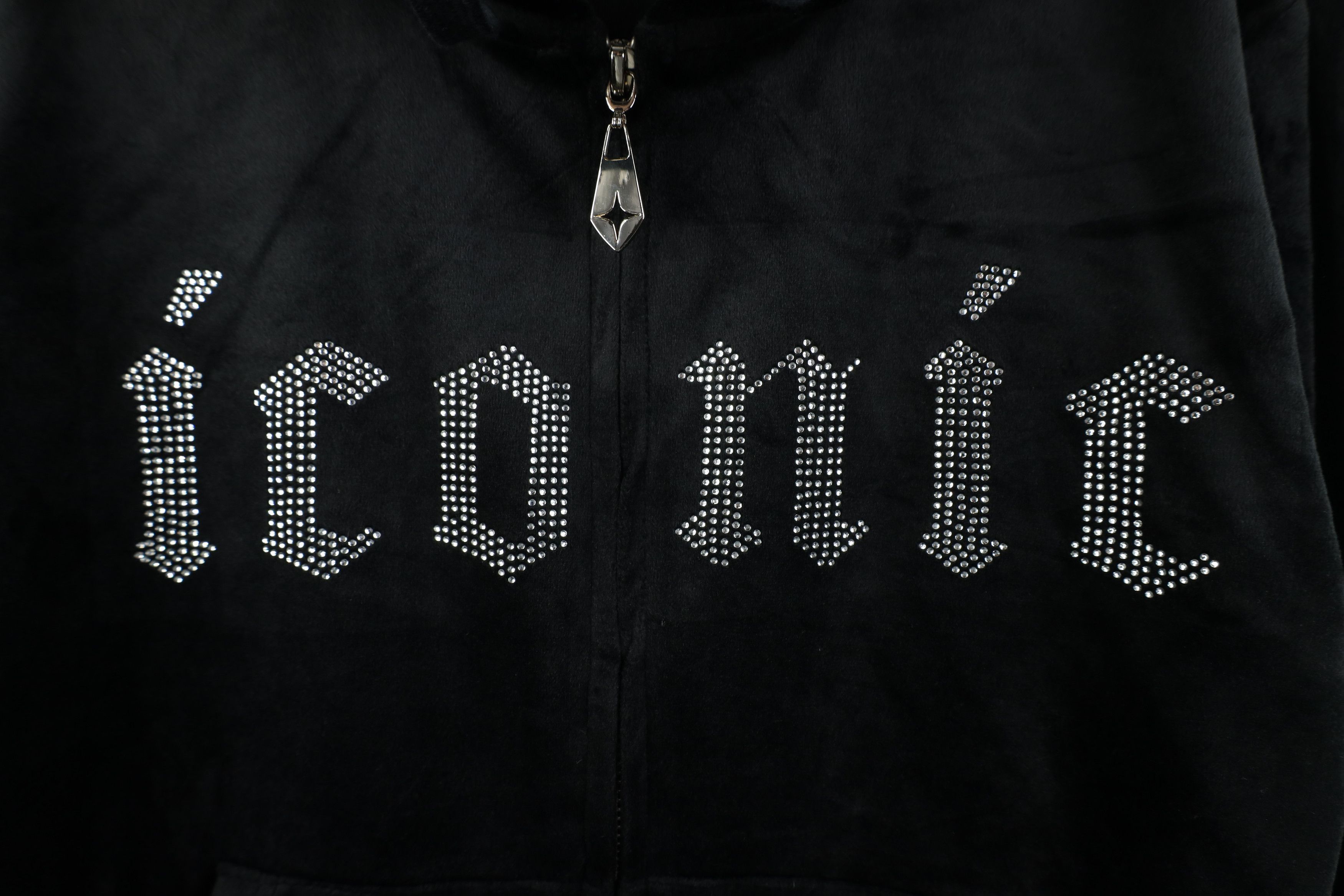 Vintage Vintage Y2K Paris Hilton Iconic Velvet Velour Zip Hoodie Size S / US 4 / IT 40 - 5 Thumbnail