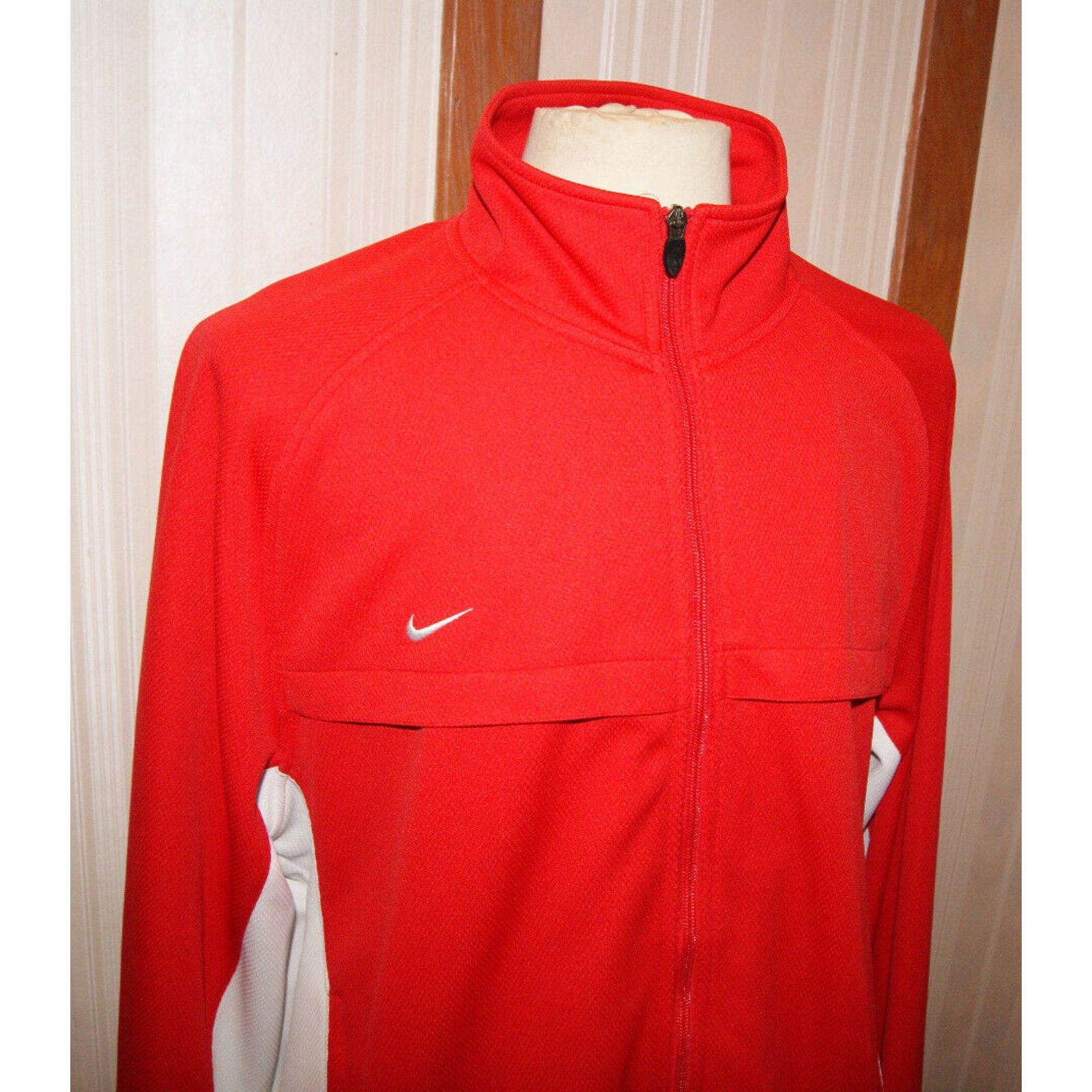 Nike VTG 90s Y2K Nike Team Full Zip Jacket Swoosh Warm Up Men 2XL Size US XXL / EU 58 / 5 - 2 Thumbnail
