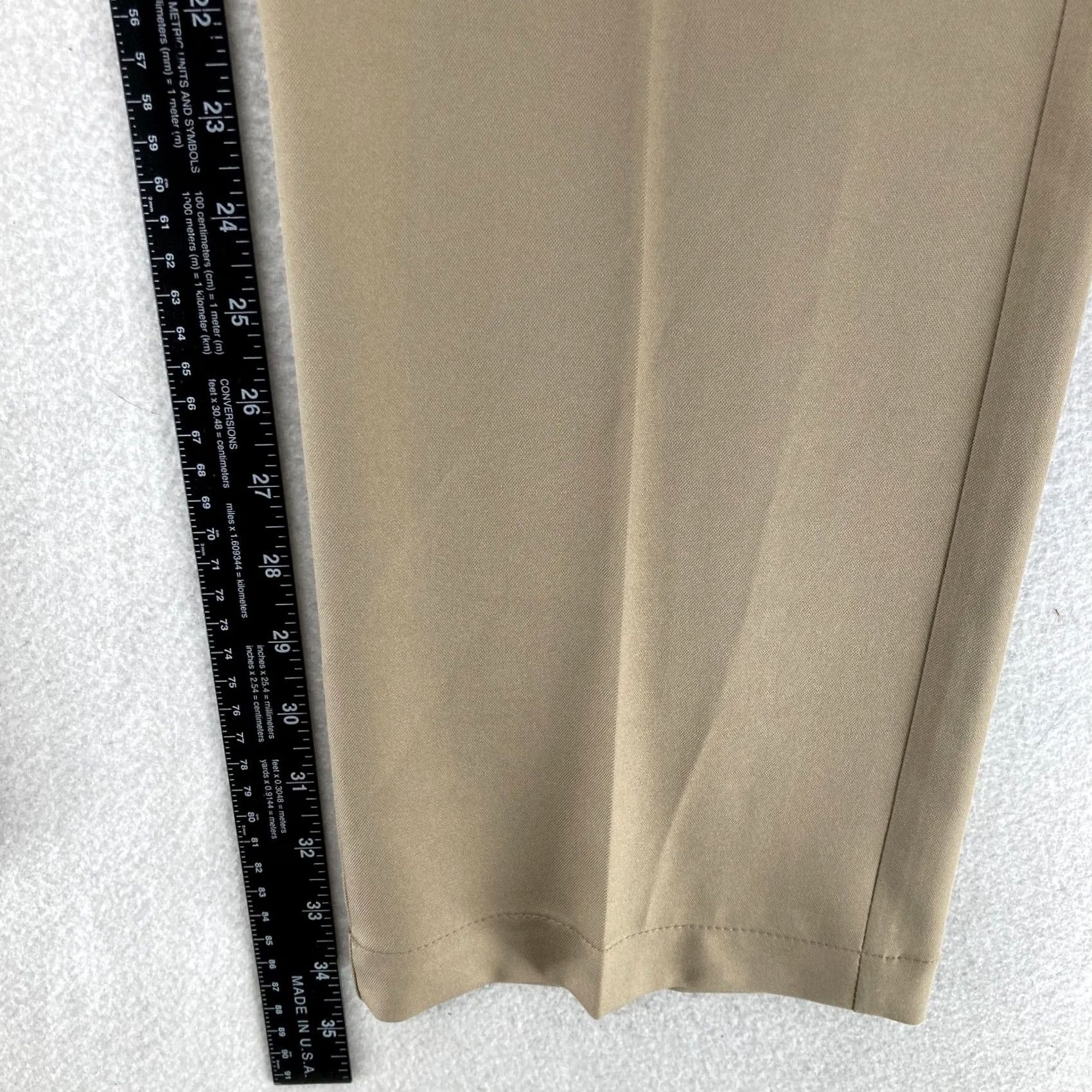Haggar Haggar Cool 18 Pro Dress Pants Mens 36x34 Straight Fit Brown Stretch Waistband Size US 36 / EU 52 - 7 Thumbnail
