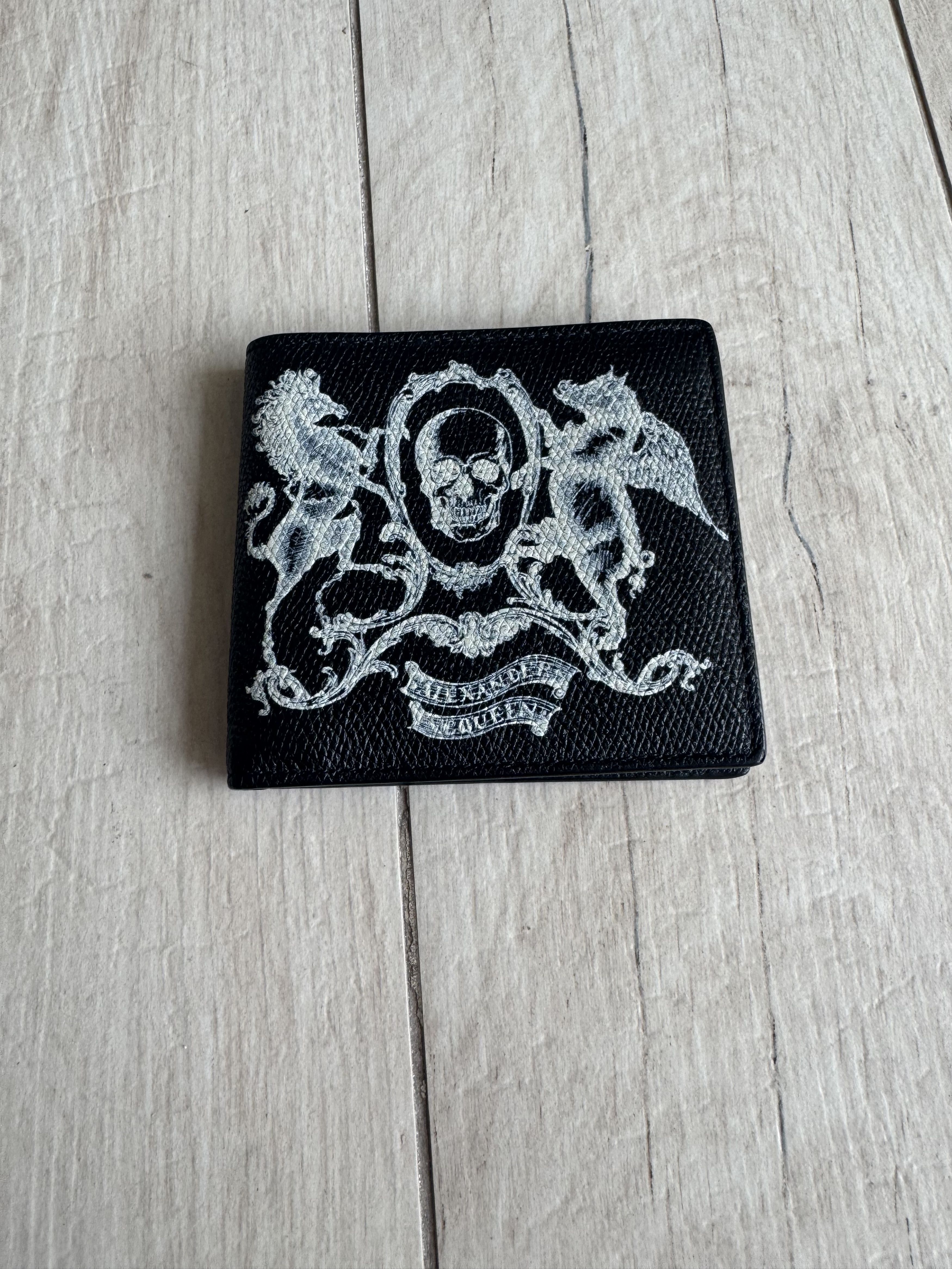 Alexander McQueen Alexander McQueen Skull Logo Leather Wallet Size ONE SIZE - 2 Thumbnail