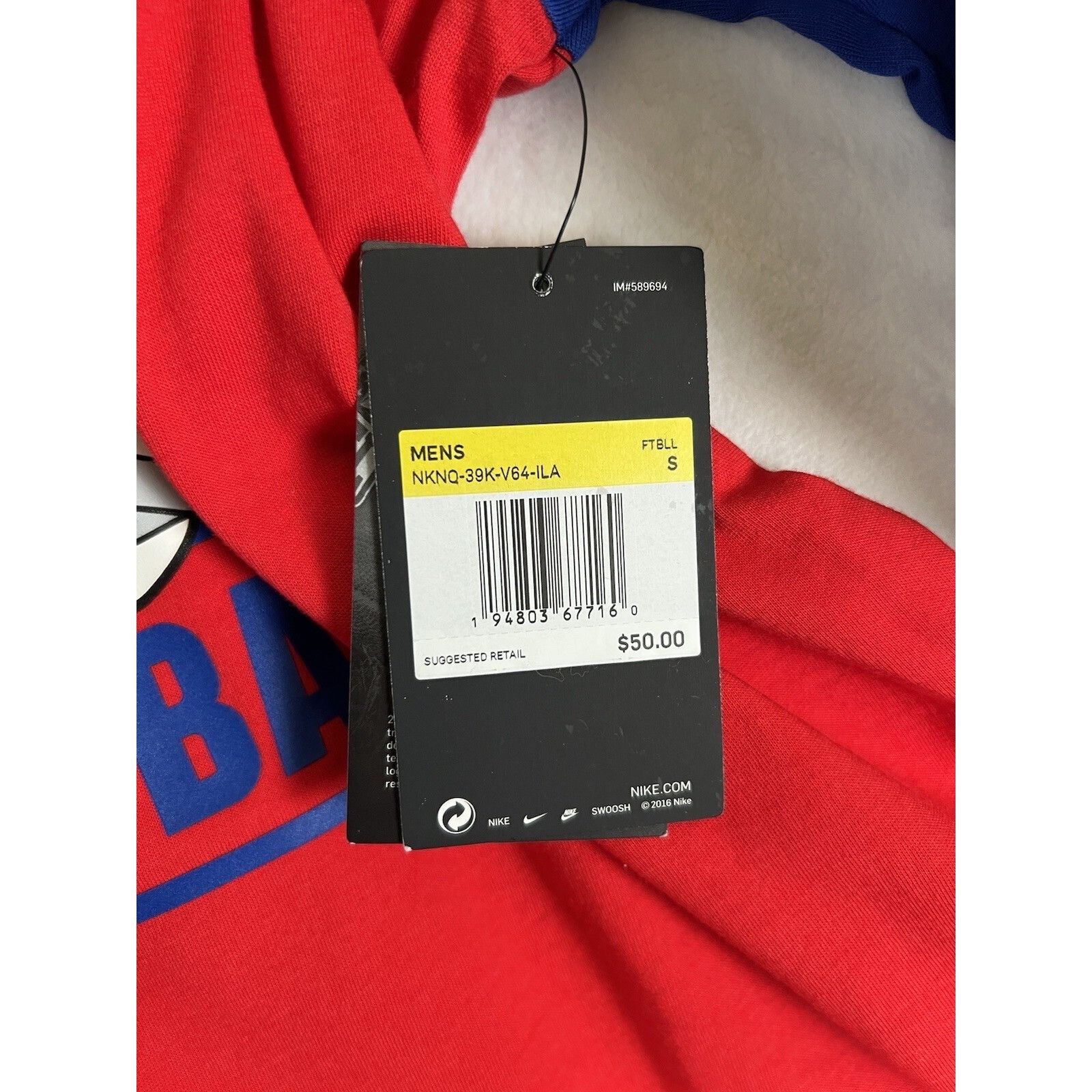 Nike New England Patriots Raglan Shirt Size S Retro Logo Nike Dri Size US S / EU 44-46 / 1 - 6 Thumbnail