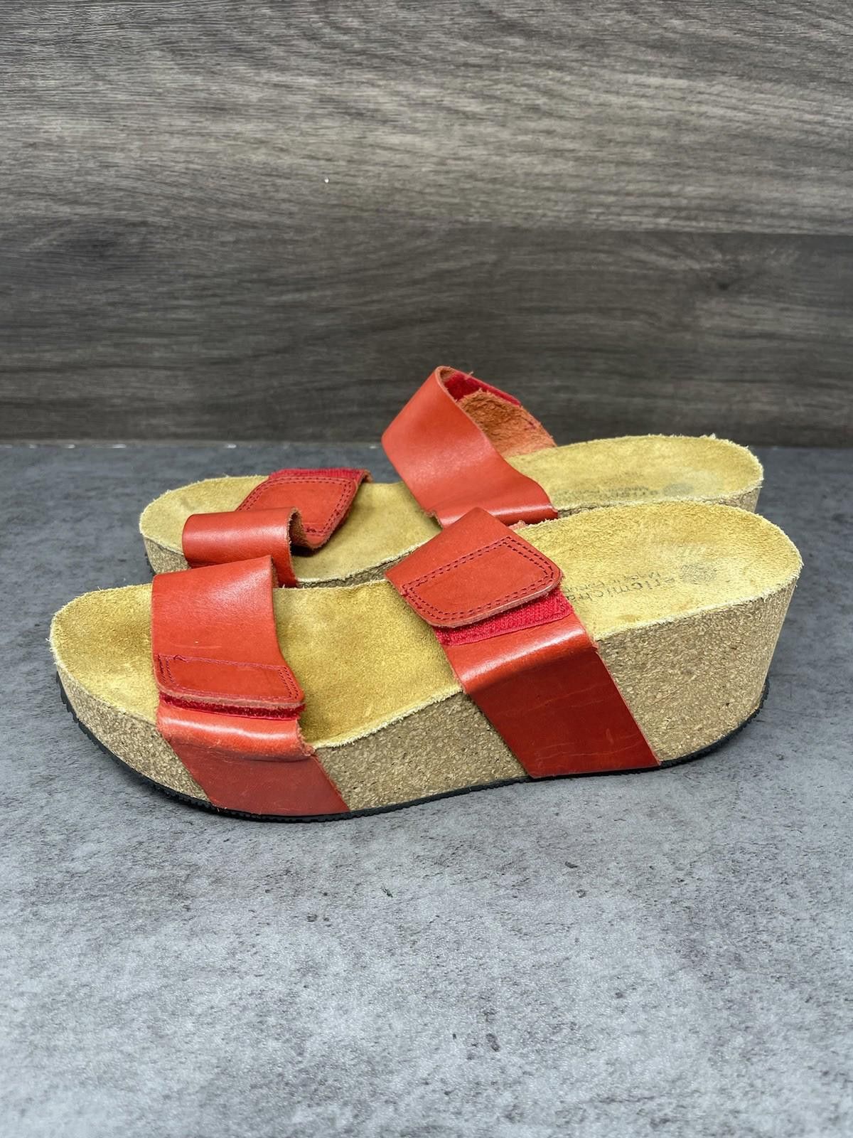Other Eric Michael Sandals Womens Size 7 (37) Lily Orange 2 Strap Size US 7 / IT 37 - 1 Thumbnail