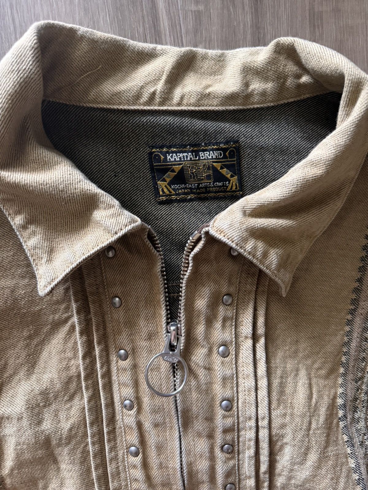 Kapital Kapital Yagasuri Jacquard Denim Chimayo Drizzler Jacket Size US M / EU 48-50 / 2 - 4 Thumbnail