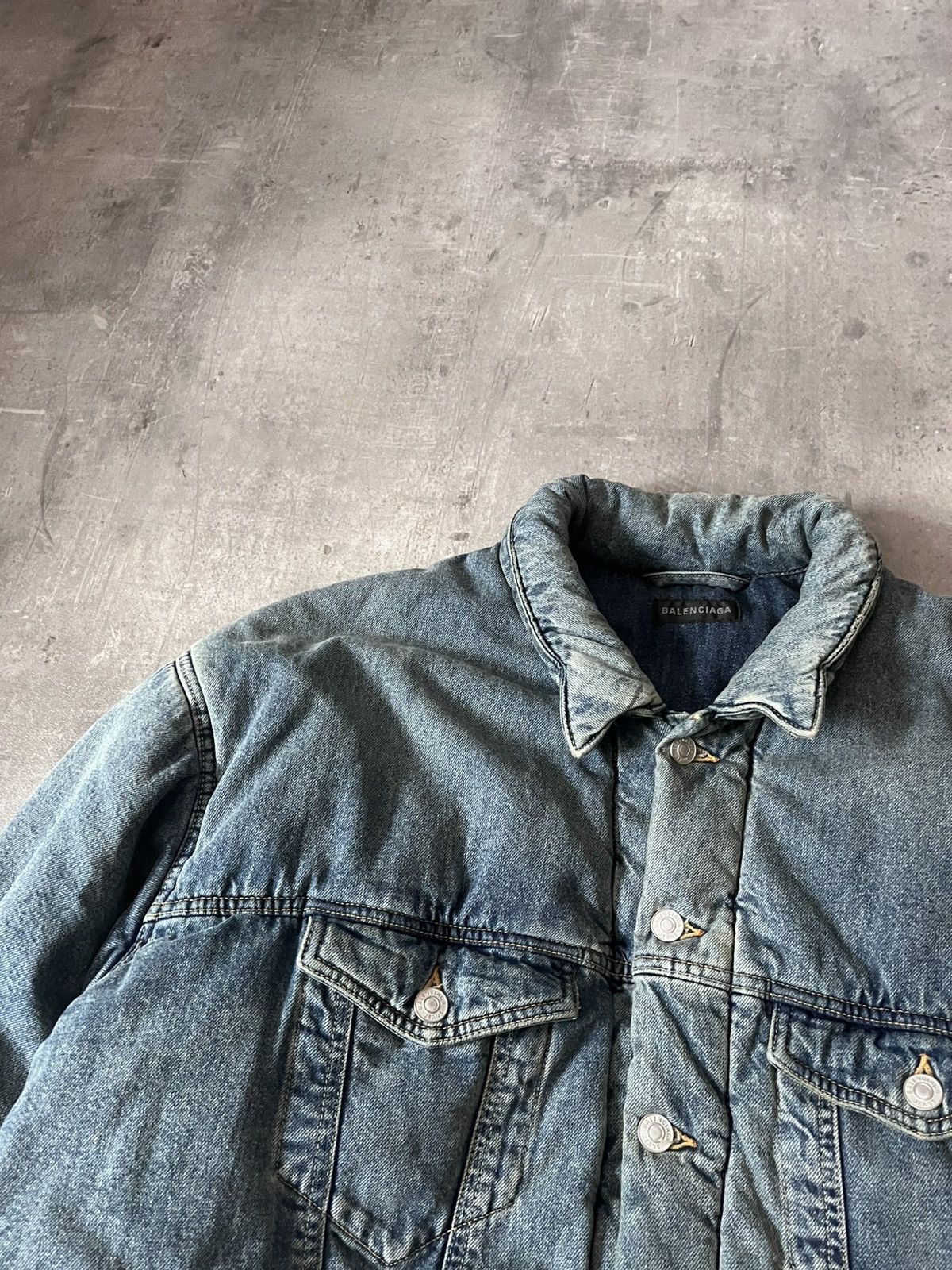 Balenciaga Balenciaga F/W 22 padded denim jacket bomber Kanye West Size US S / EU 44-46 / 1 - 6 Thumbnail