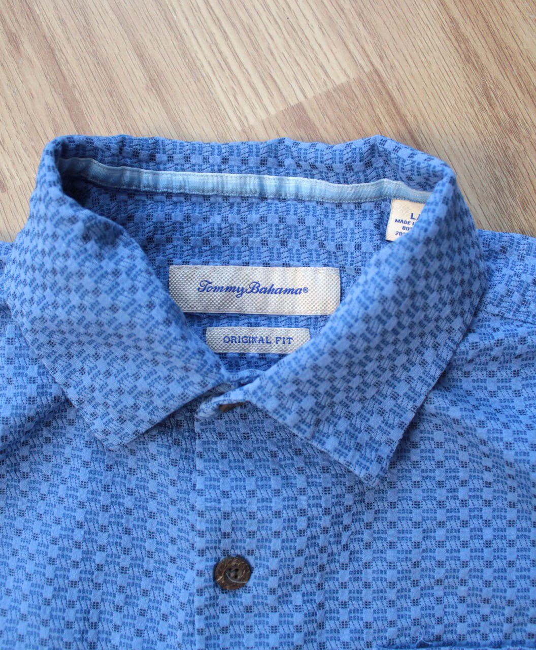 Tommy Bahama 🔥 Tommy Bahama Original Fit Silk Cotton Button Shirt Blue Size US L / EU 52-54 / 3 - 3 Thumbnail