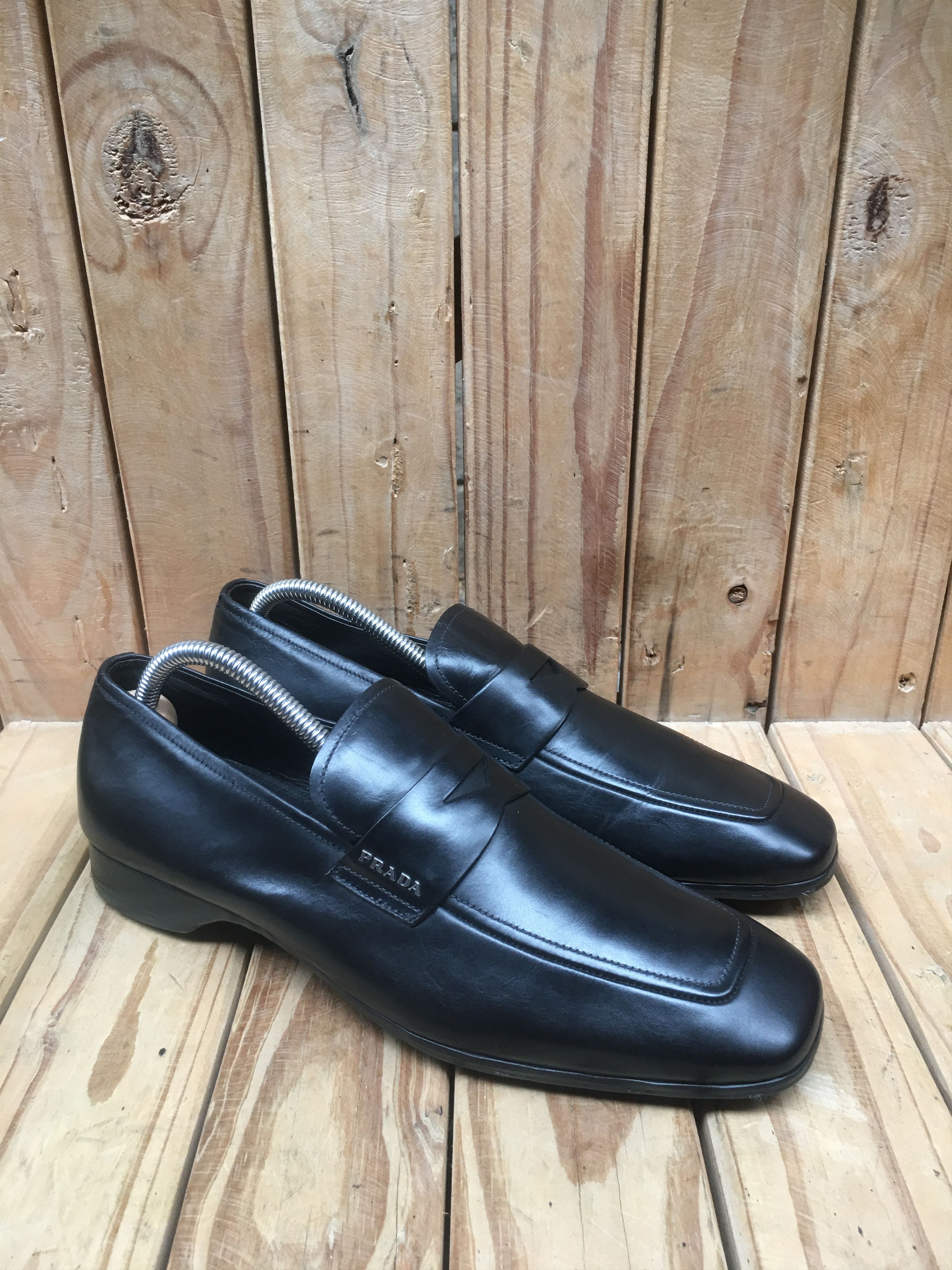 Prada Prada Men’s Penny black Leather Loafers Size Uk 5 USA 6 Size US 6 / EU 39 - 6 Thumbnail