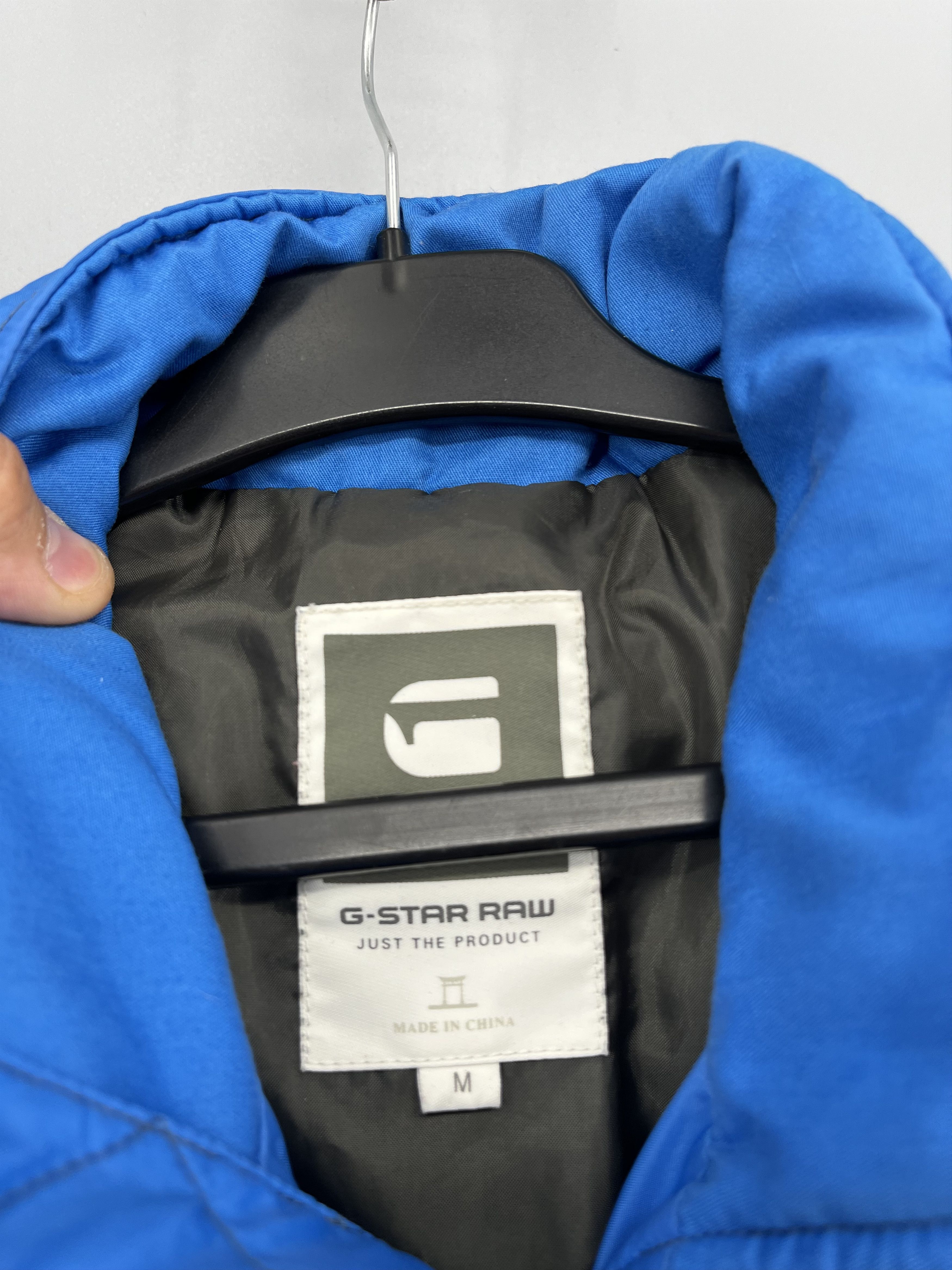 Raw State G-Star RAW Blue Quilted Zip Jacket Men’s Size US M / EU 48-50 / 2 - 7 Thumbnail