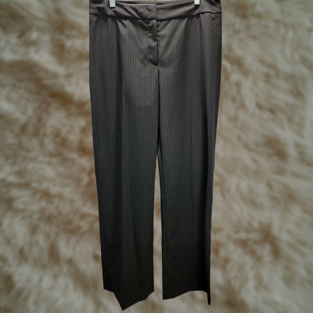 CLOT VINTAGE Peace Of Cloth Black Pinstripe Dress Pants Women's Formal Sz 10 NWT Size 32" / US 10 / IT 46 - 1 Thumbnail