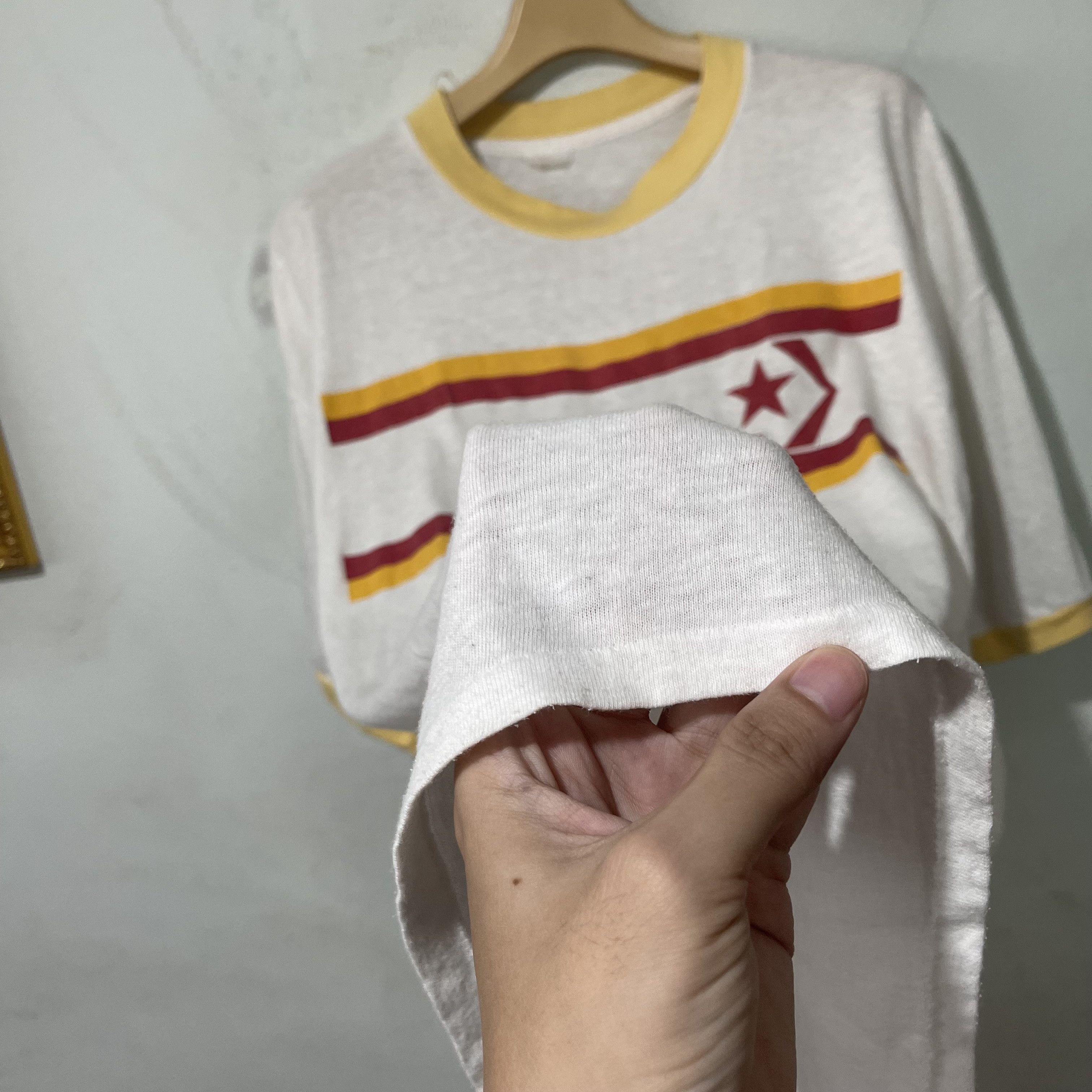 Converse Vintage 80s Converse One Star Ringer Tee Size US L / EU 52-54 / 3 - 5 Thumbnail