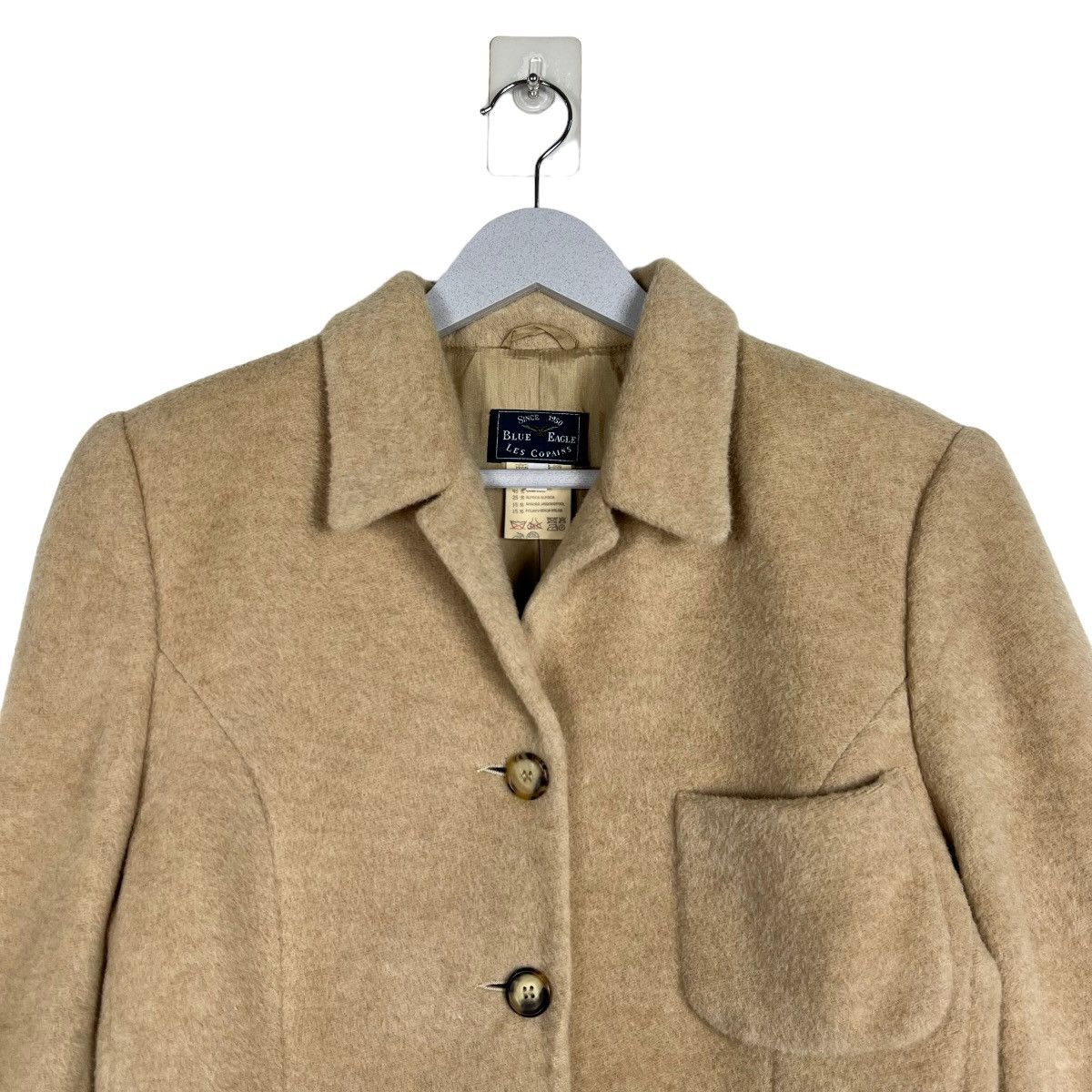 Les Copains 🔥 BLUE EAGLE LES COPAINS WOOL ALPACA JACKET MADE IN ITALY Size L / US 10 / IT 46 - 3 Thumbnail